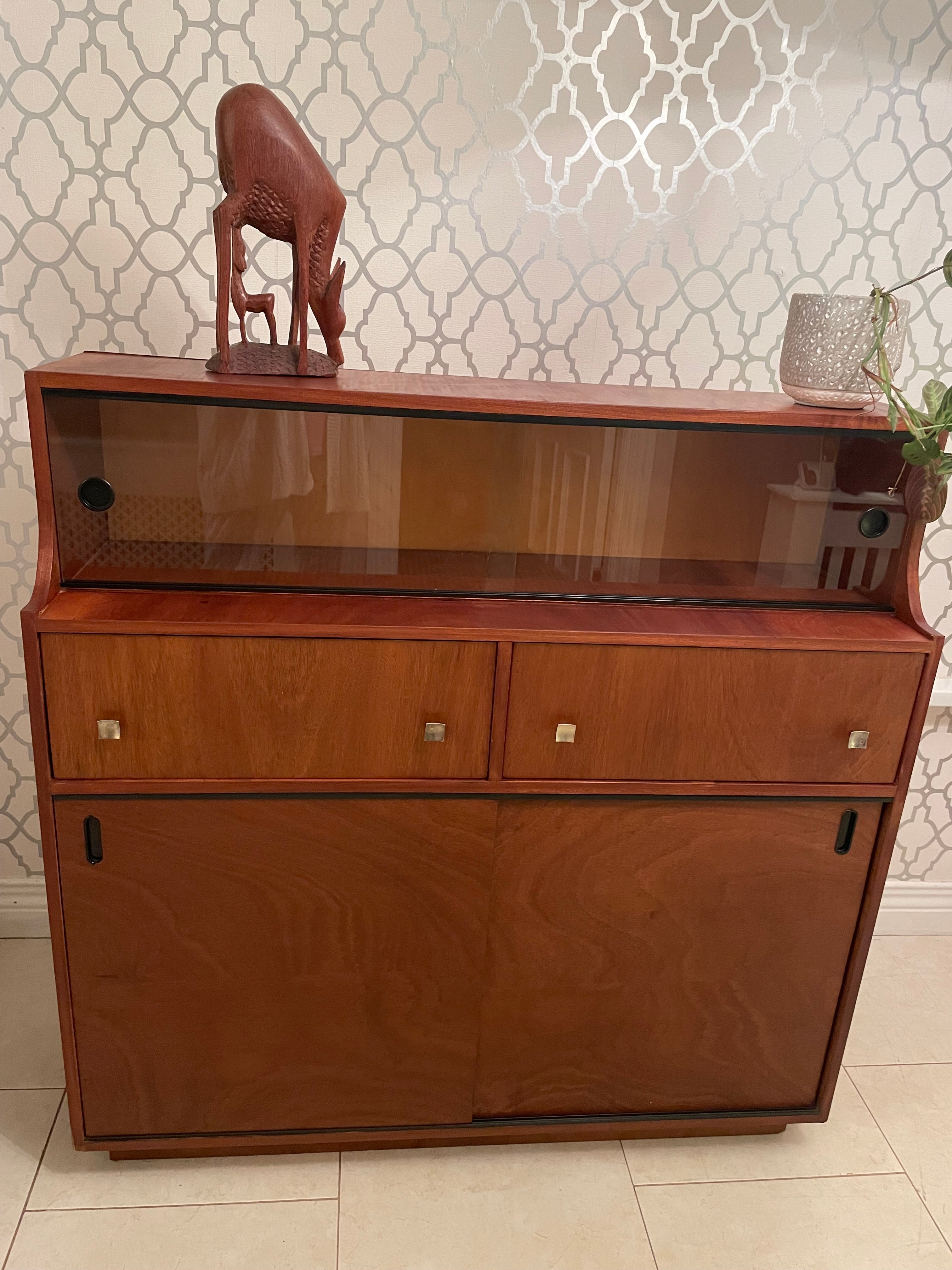 Mid Century modern minimalist display cabinet