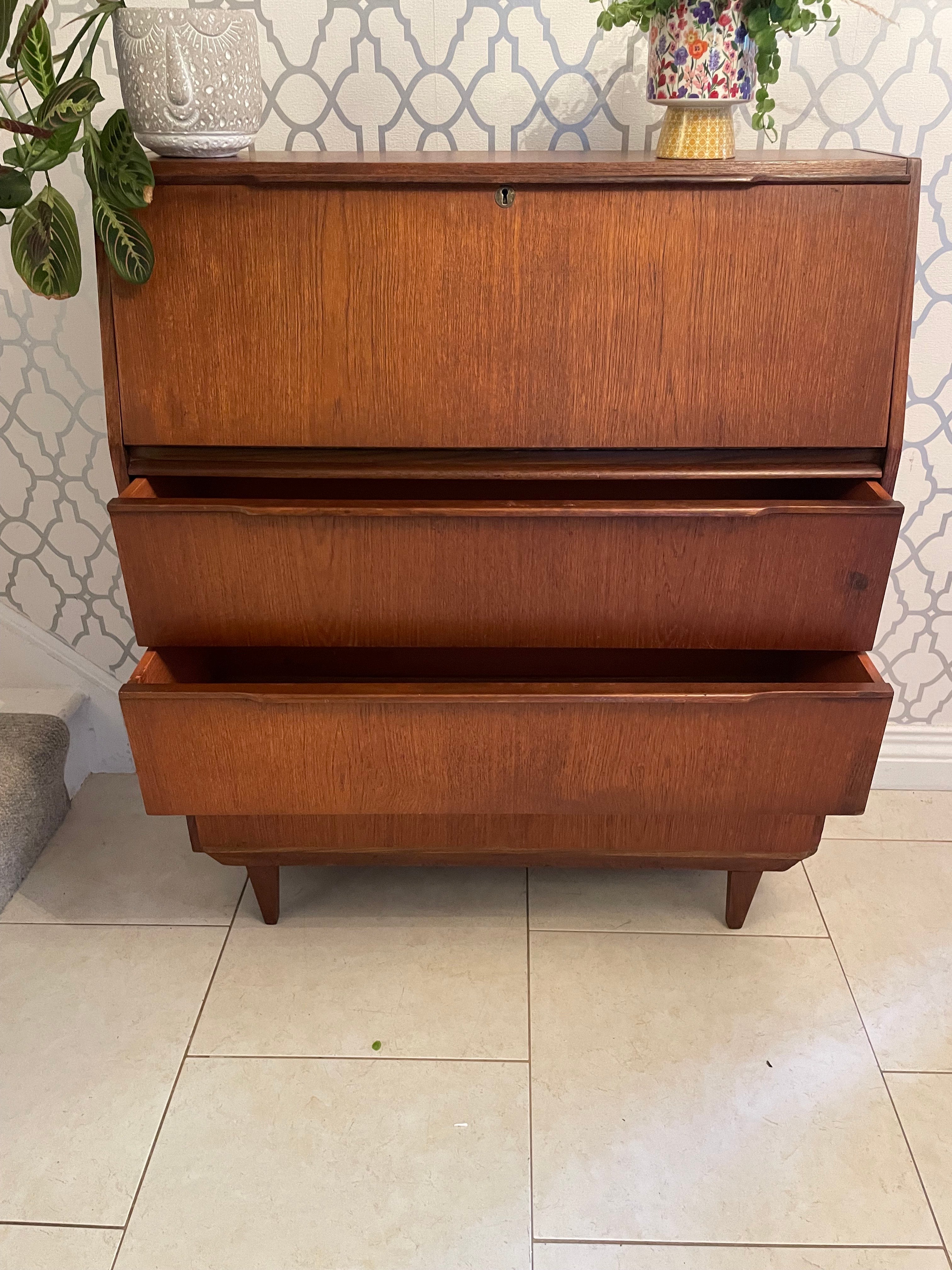 1960's Teak Bureau by SF Quinn