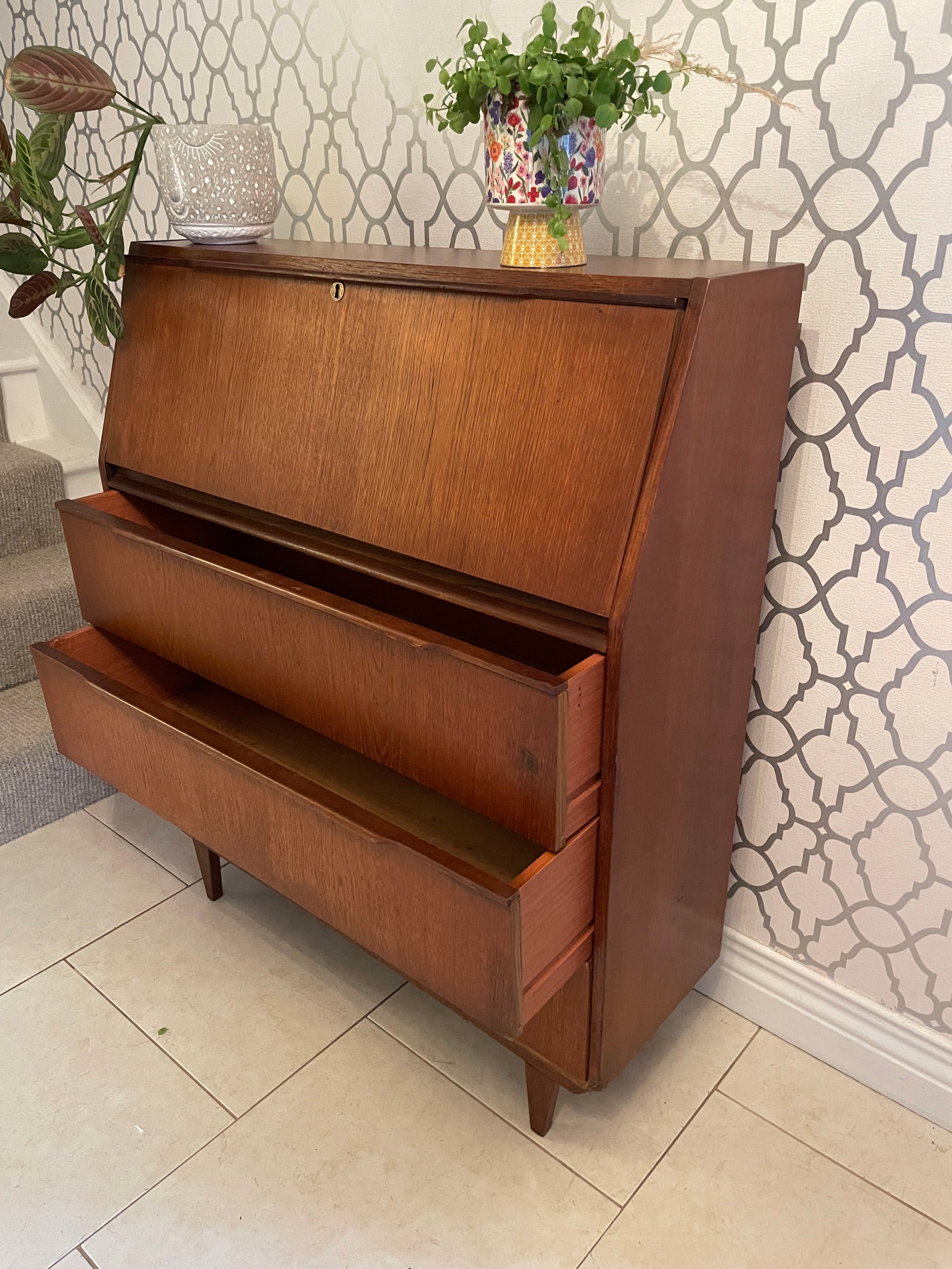 1960's Teak Bureau by SF Quinn