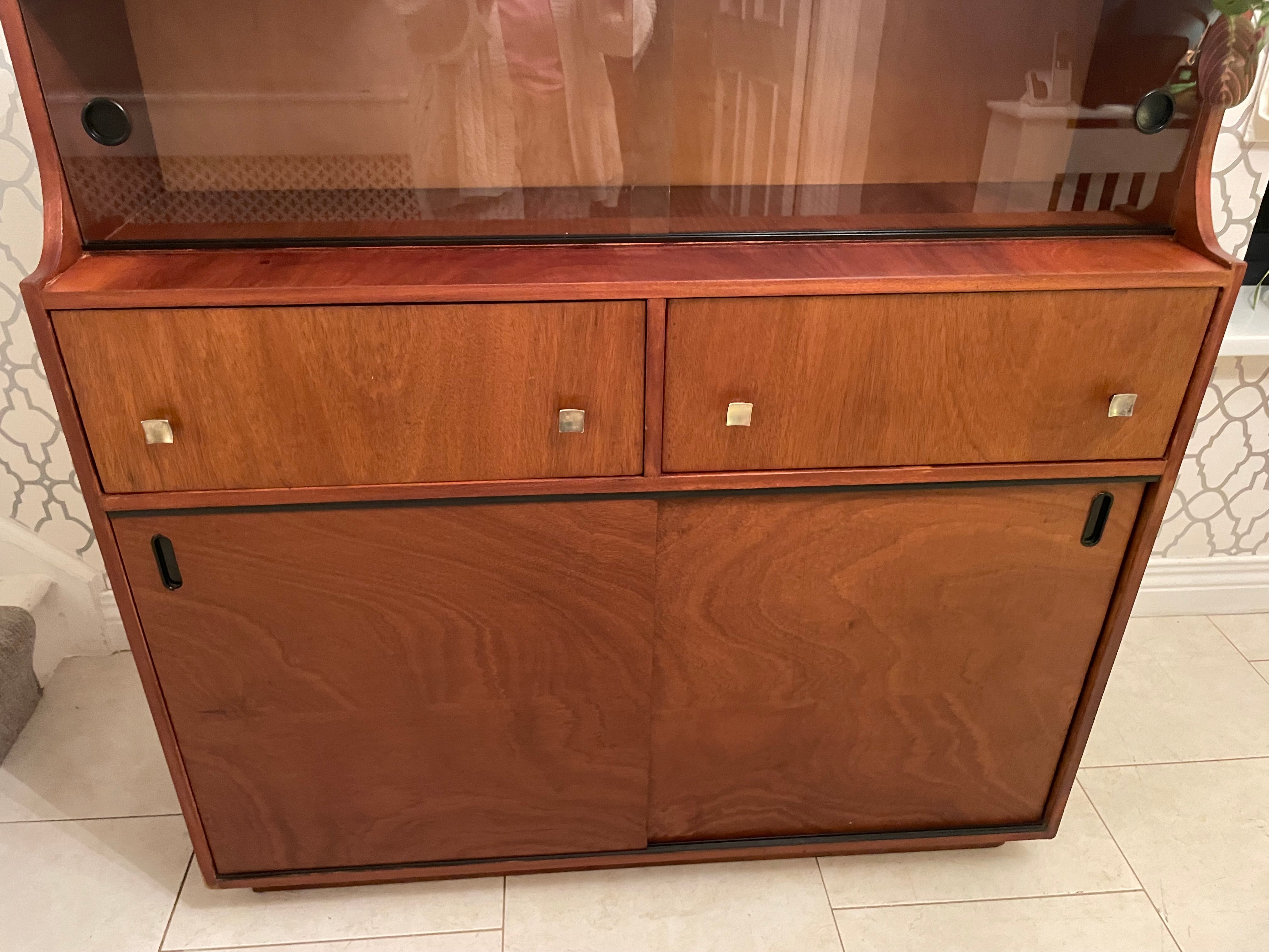 Mid Century modern minimalist display cabinet