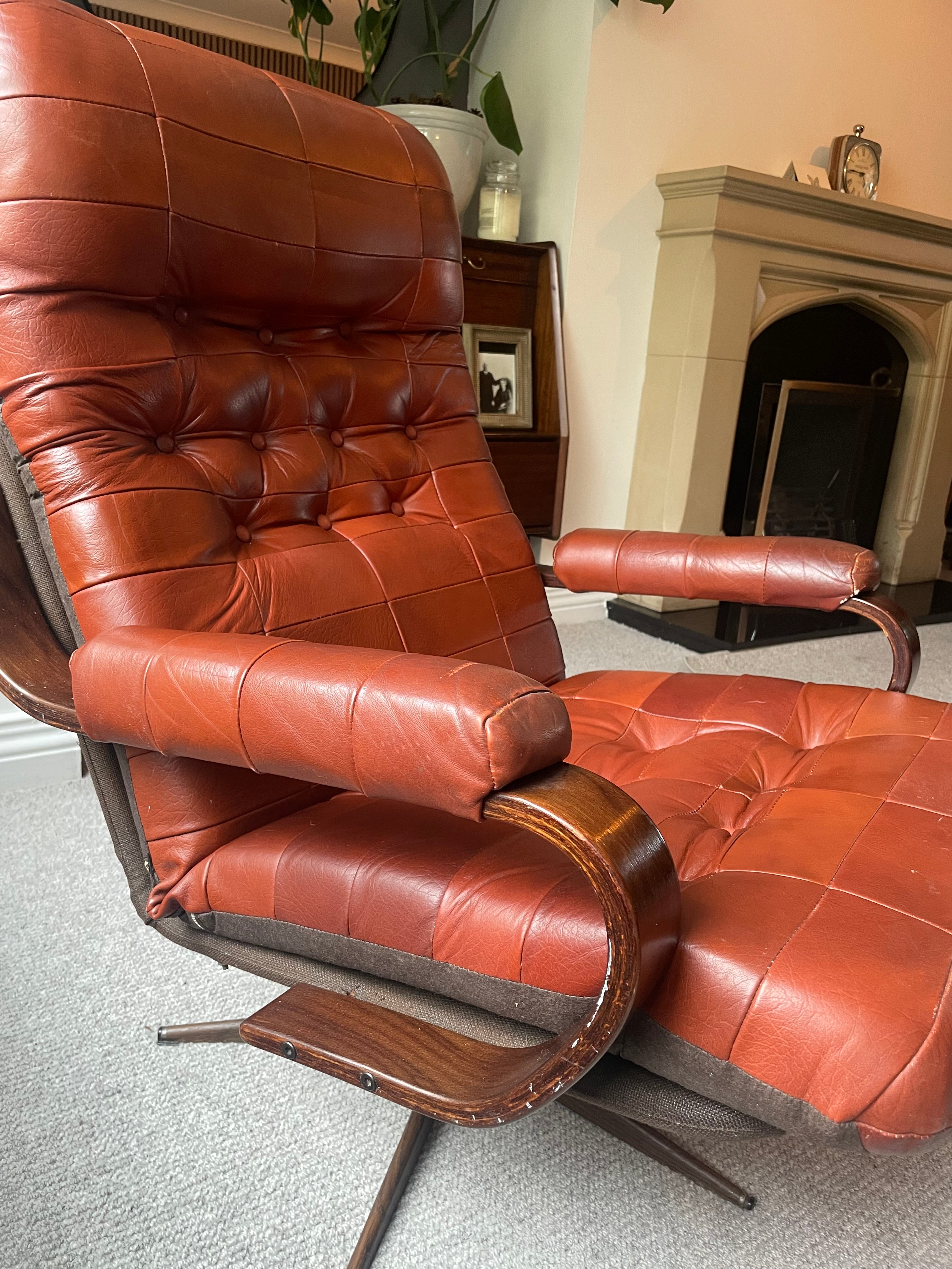 Gote Mobler leather chair