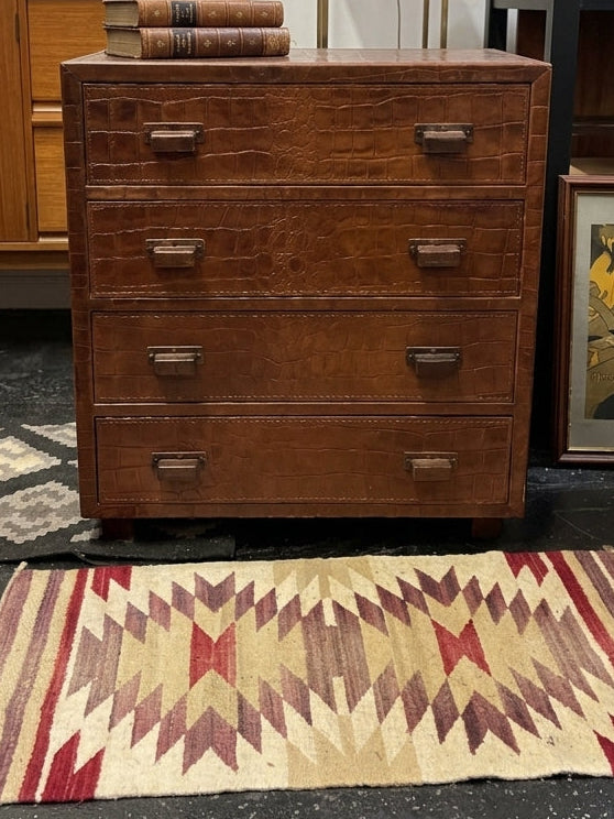 Vintage crocodile chest