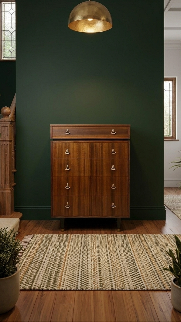 Restored Mid-century tru-style tallboy chest