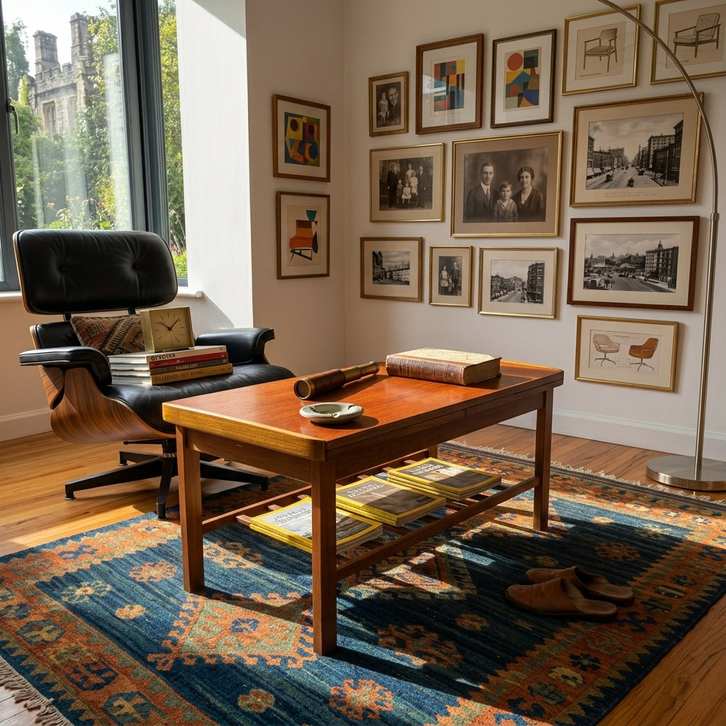 Mid Century Teak Extending Coffee Table