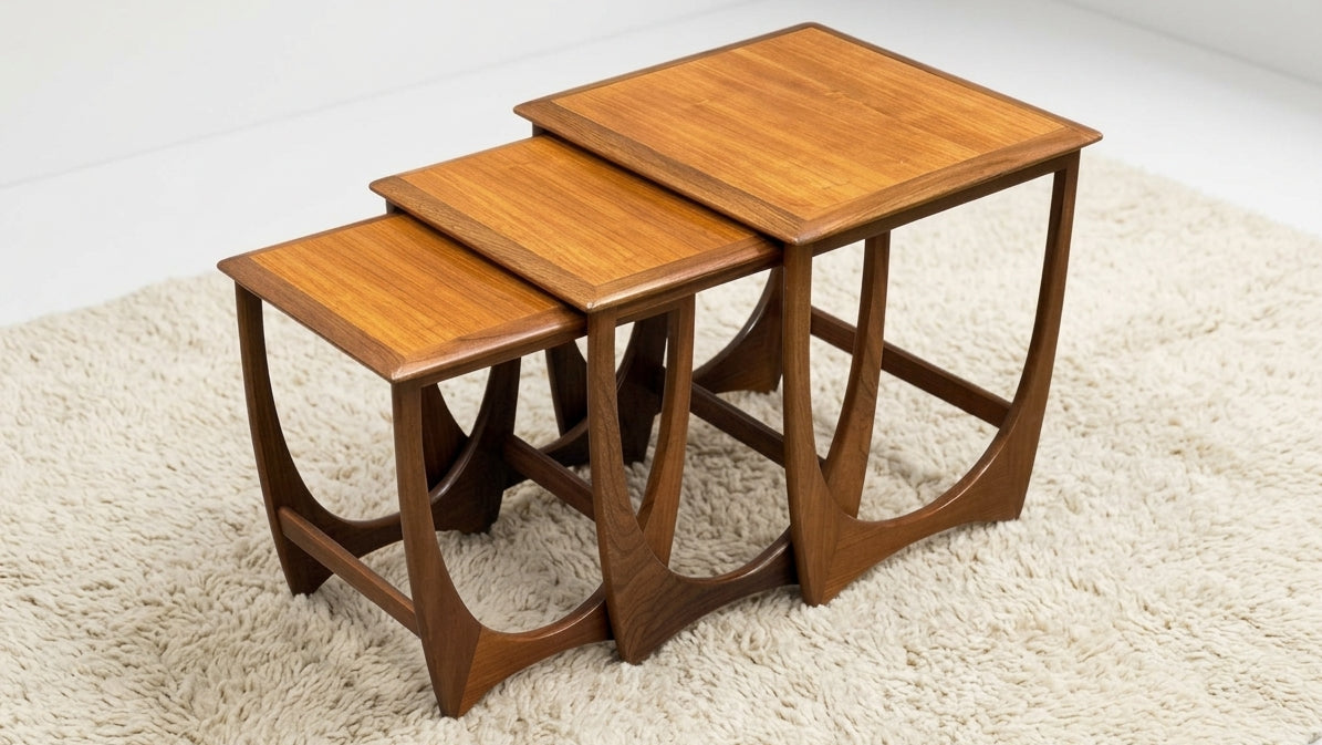 G-Plan Fresco Teak Astro Nest of Three Tables