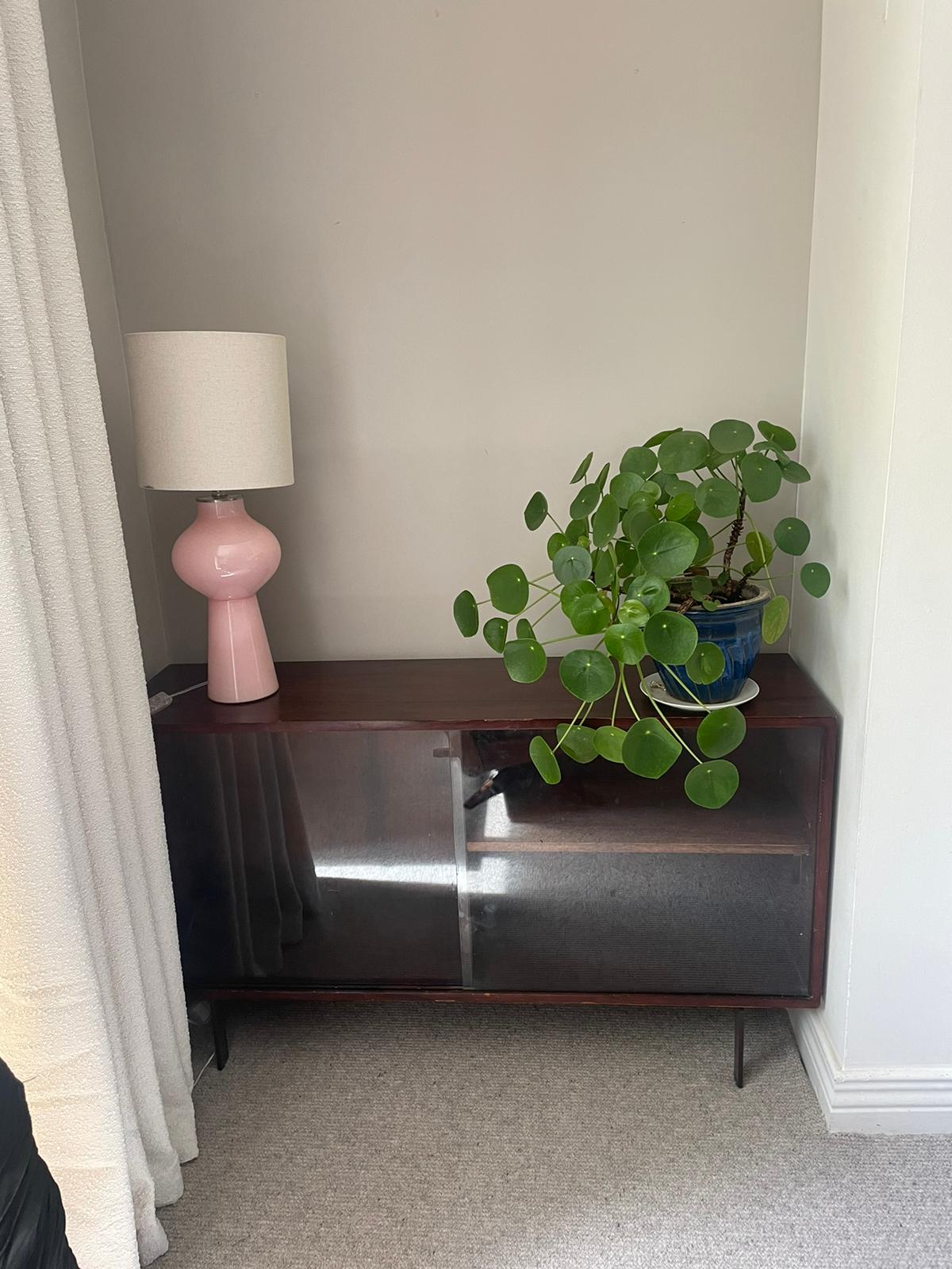 Mid-Century Glazed Bookcase | Rosewood Veneer