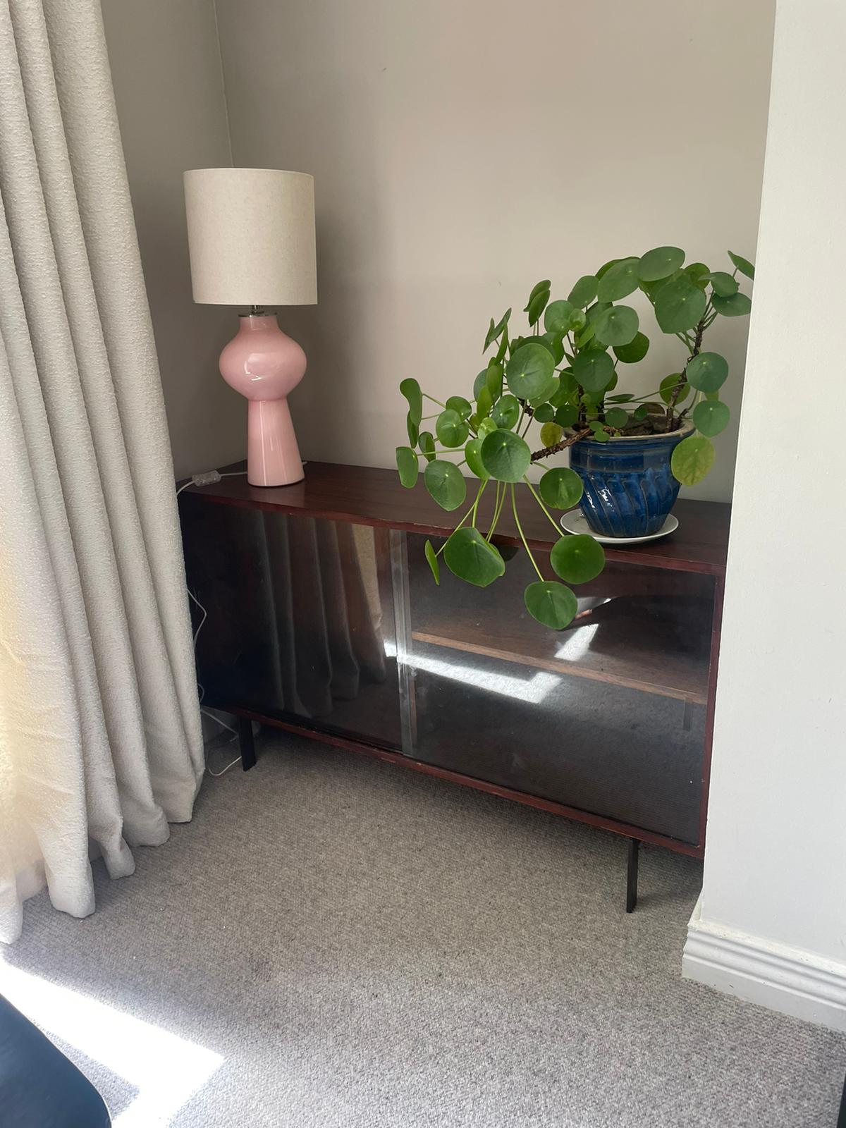 Mid-Century Glazed Bookcase | Rosewood Veneer
