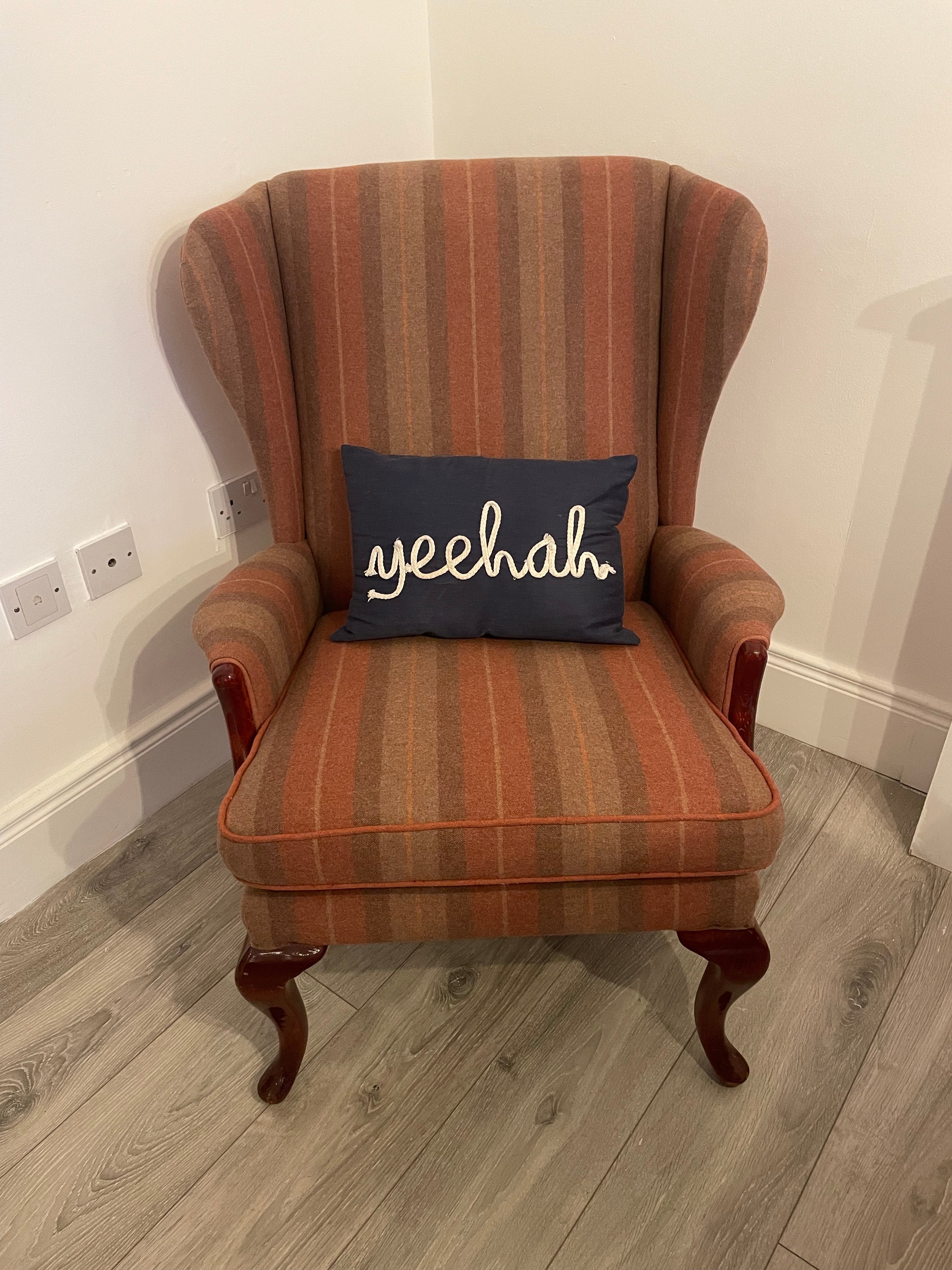 Classic style wingback armchair