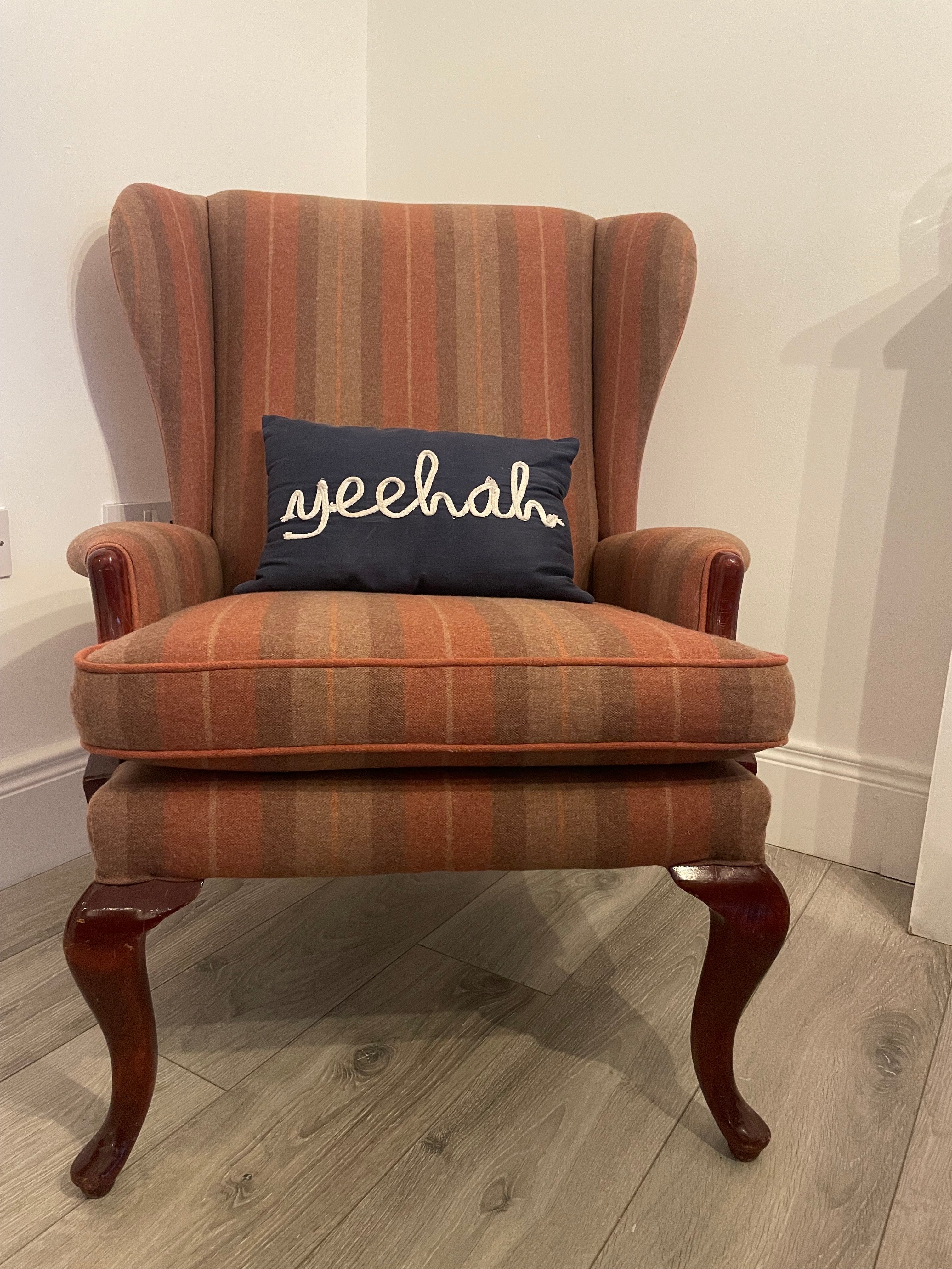 Classic style wingback armchair