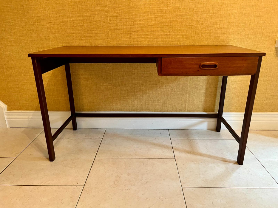 A Teak Single Drawer Side Table or Desk. C.1960