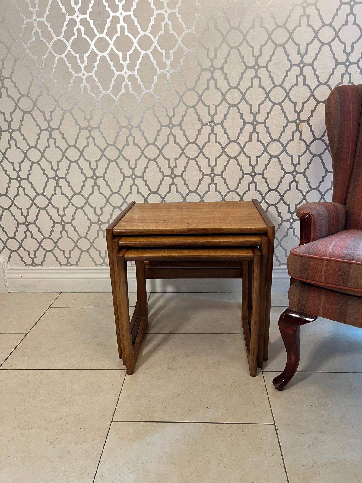 G Plan Quadrille Teak nest of tables