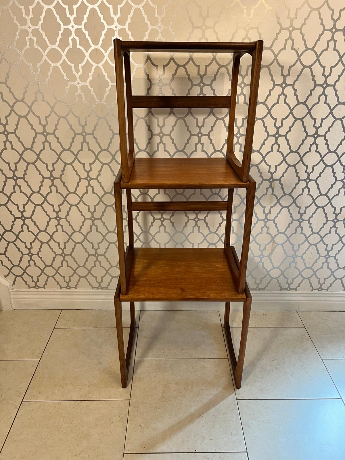 G Plan Quadrille Teak nest of tables