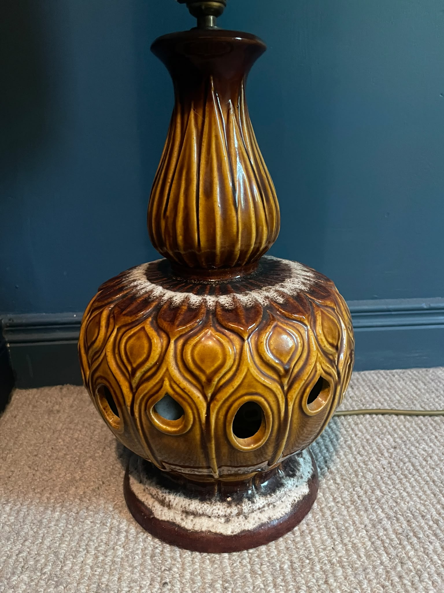 large West German Table lamp by Grace & Joy Furniture