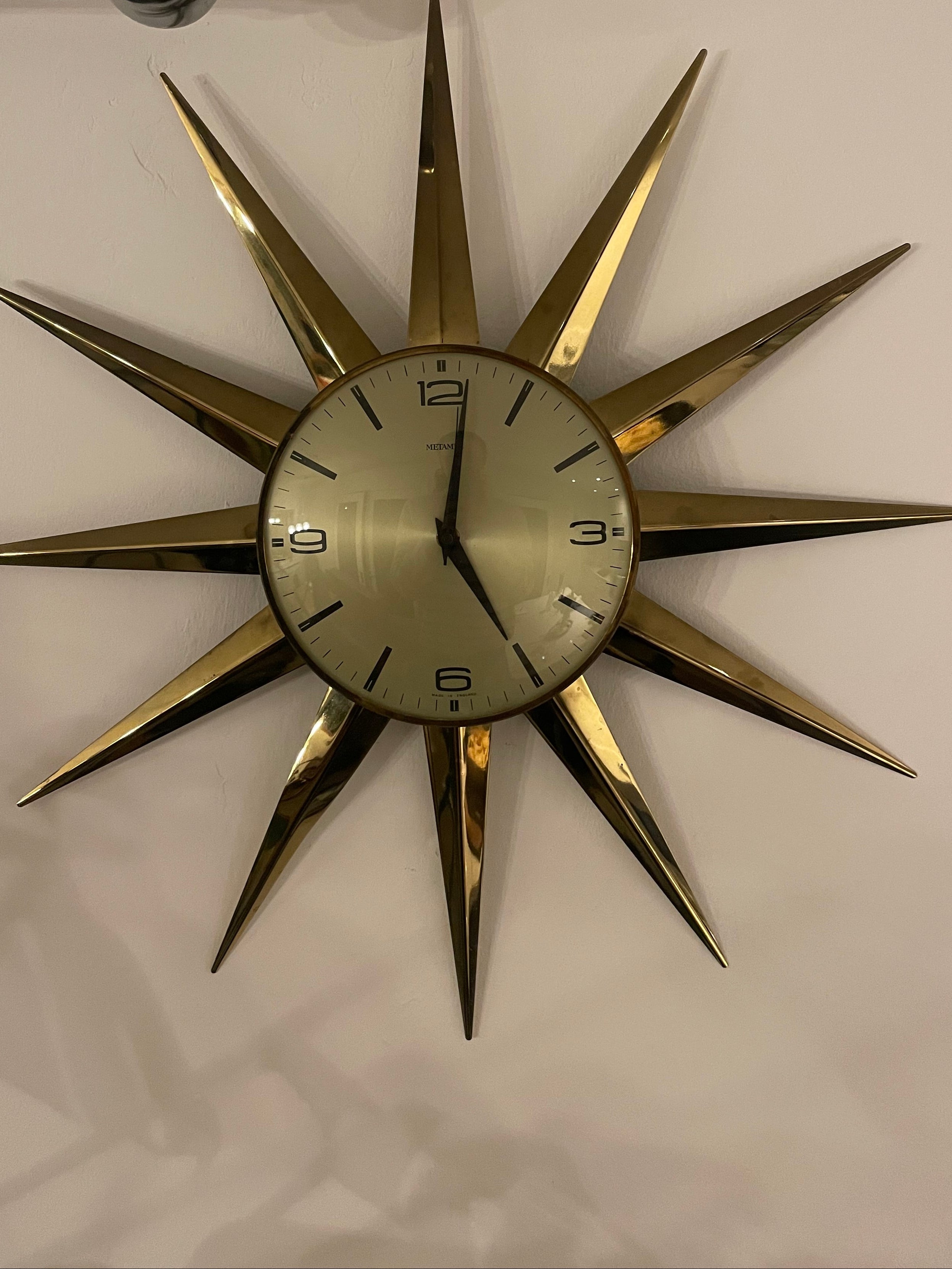 Mid-century Metamec Wall Clock
