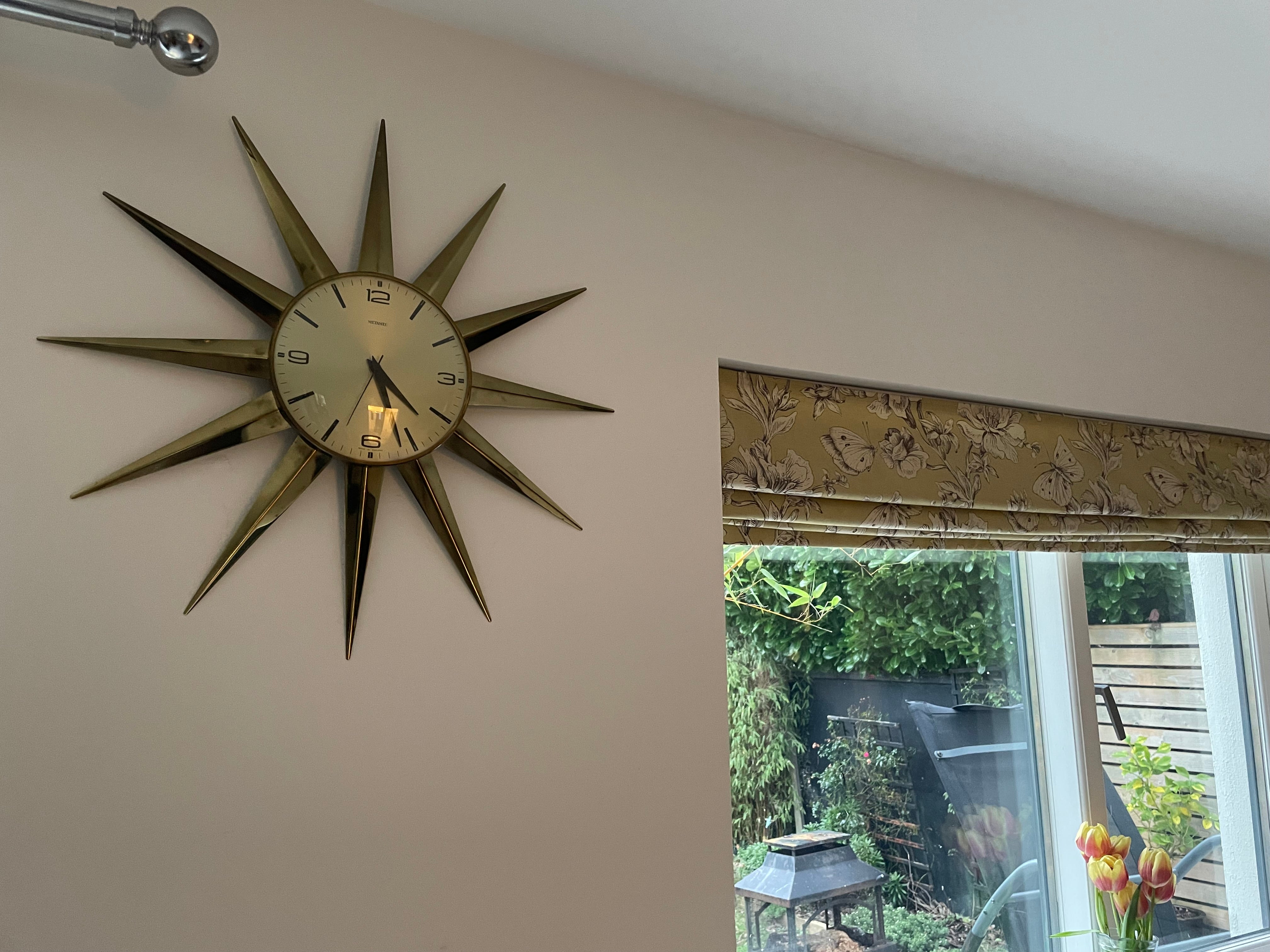 Mid-century Metamec Wall Clock