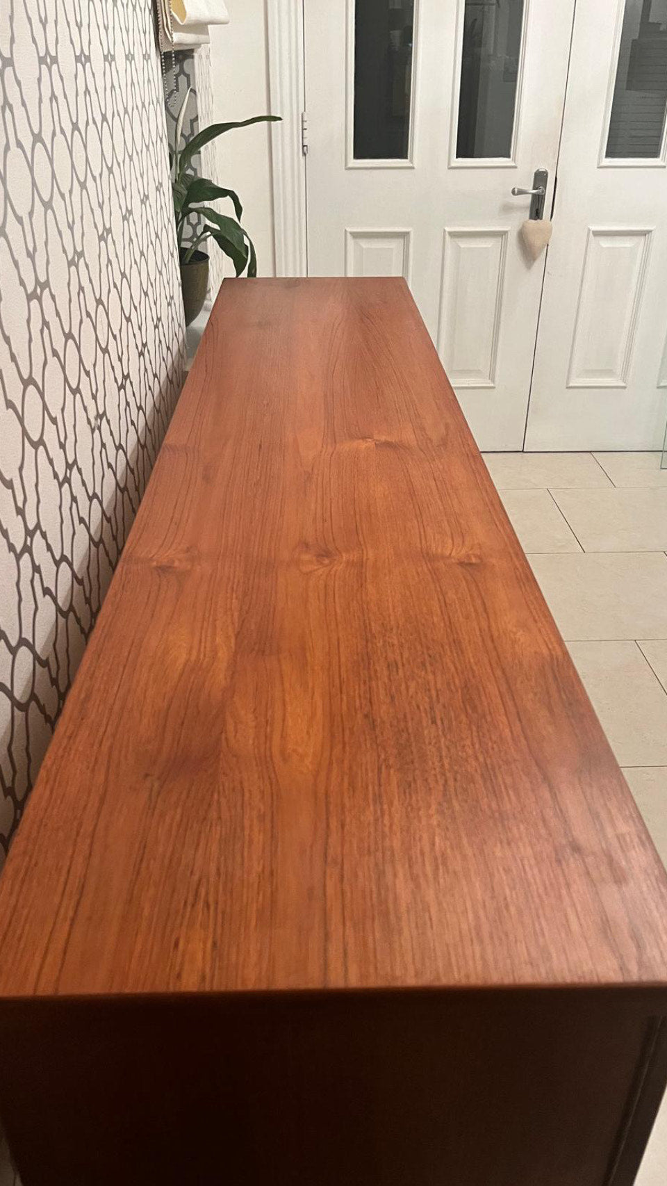 Mid century Danish style modern teak sideboard by Beautility