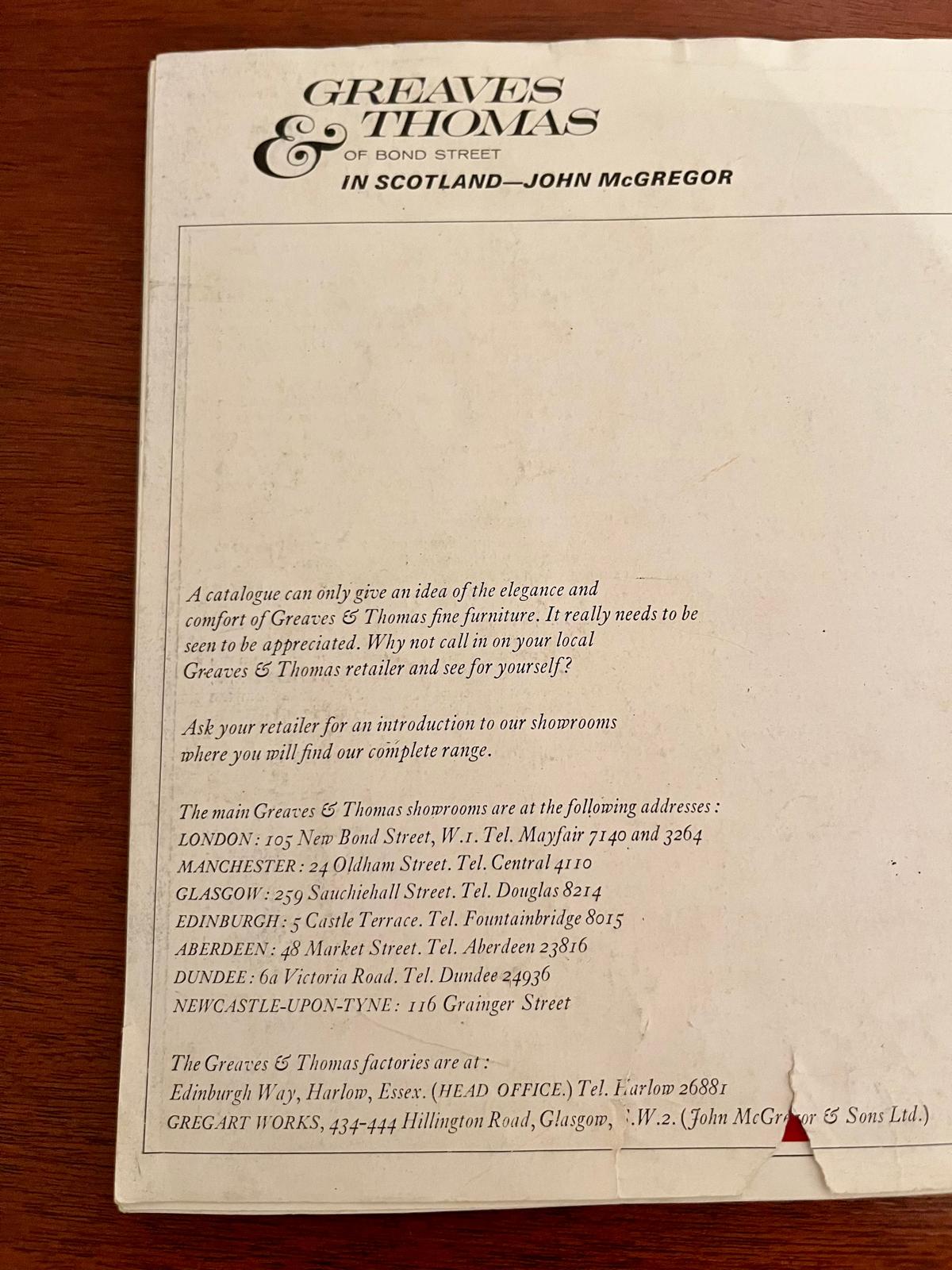 Greaves & Thomas mahogany sideboard