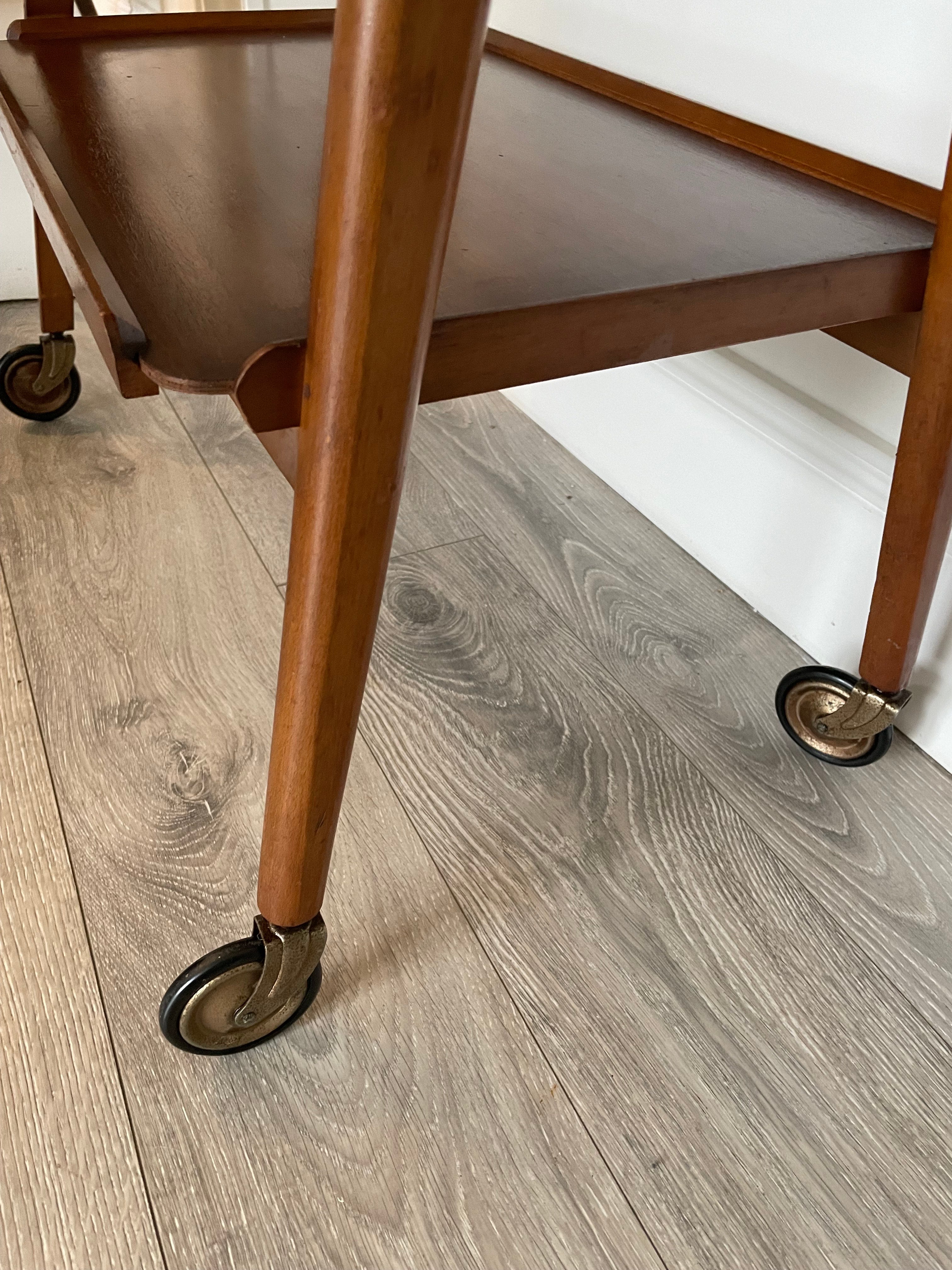 Mid century Remploy two tier trolley