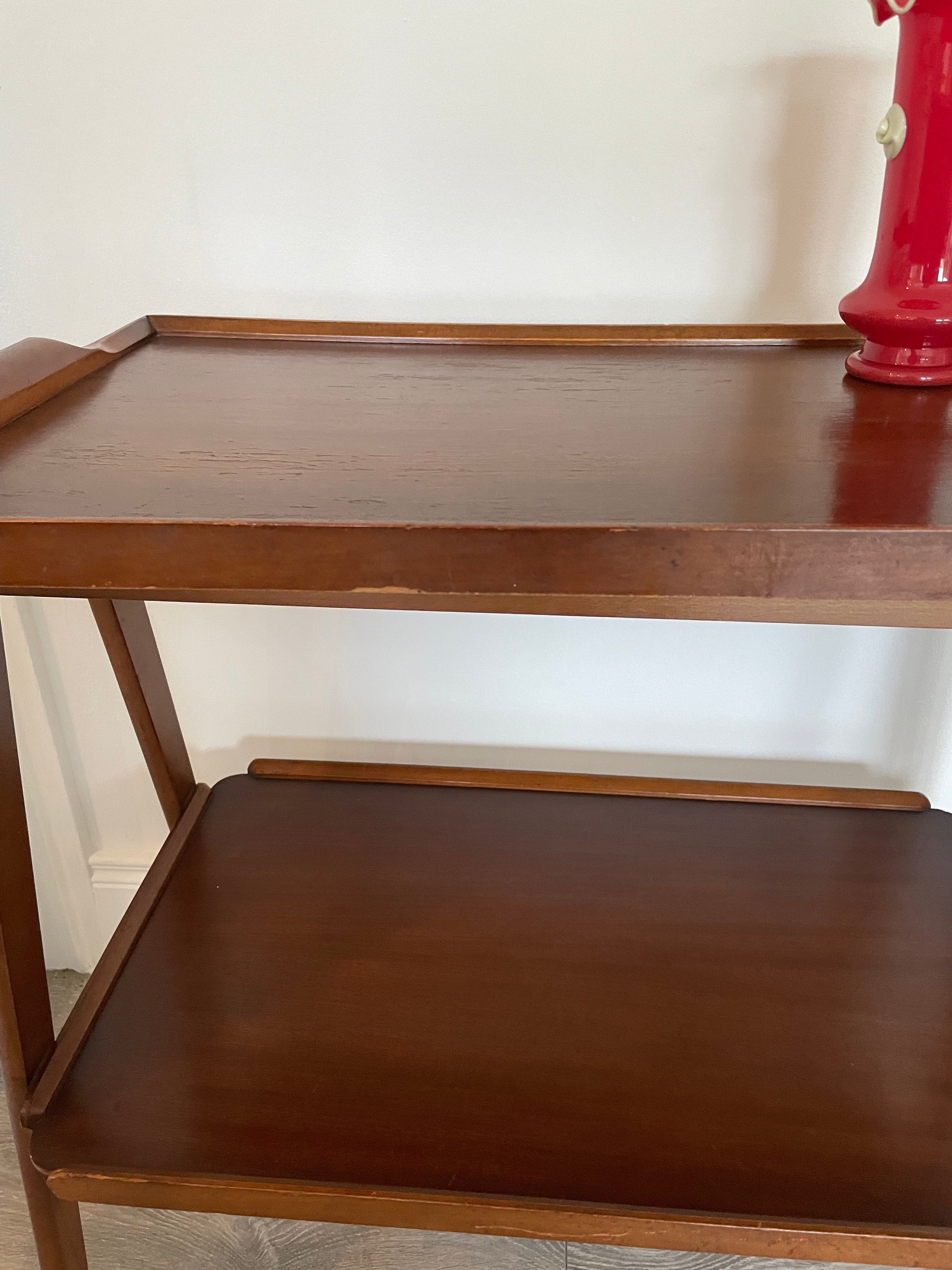 Mid century Remploy two tier trolley