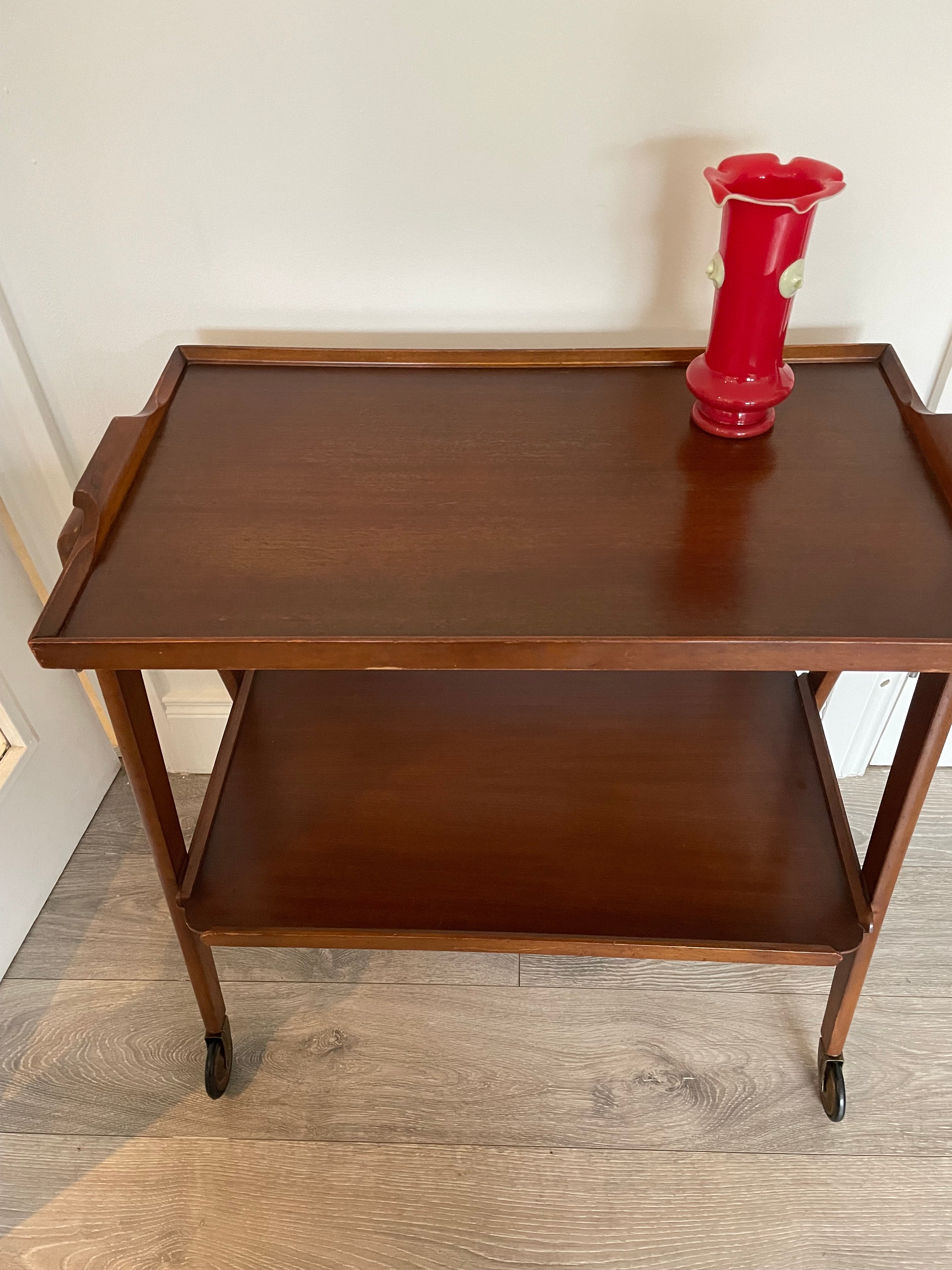 Mid century Remploy two tier trolley