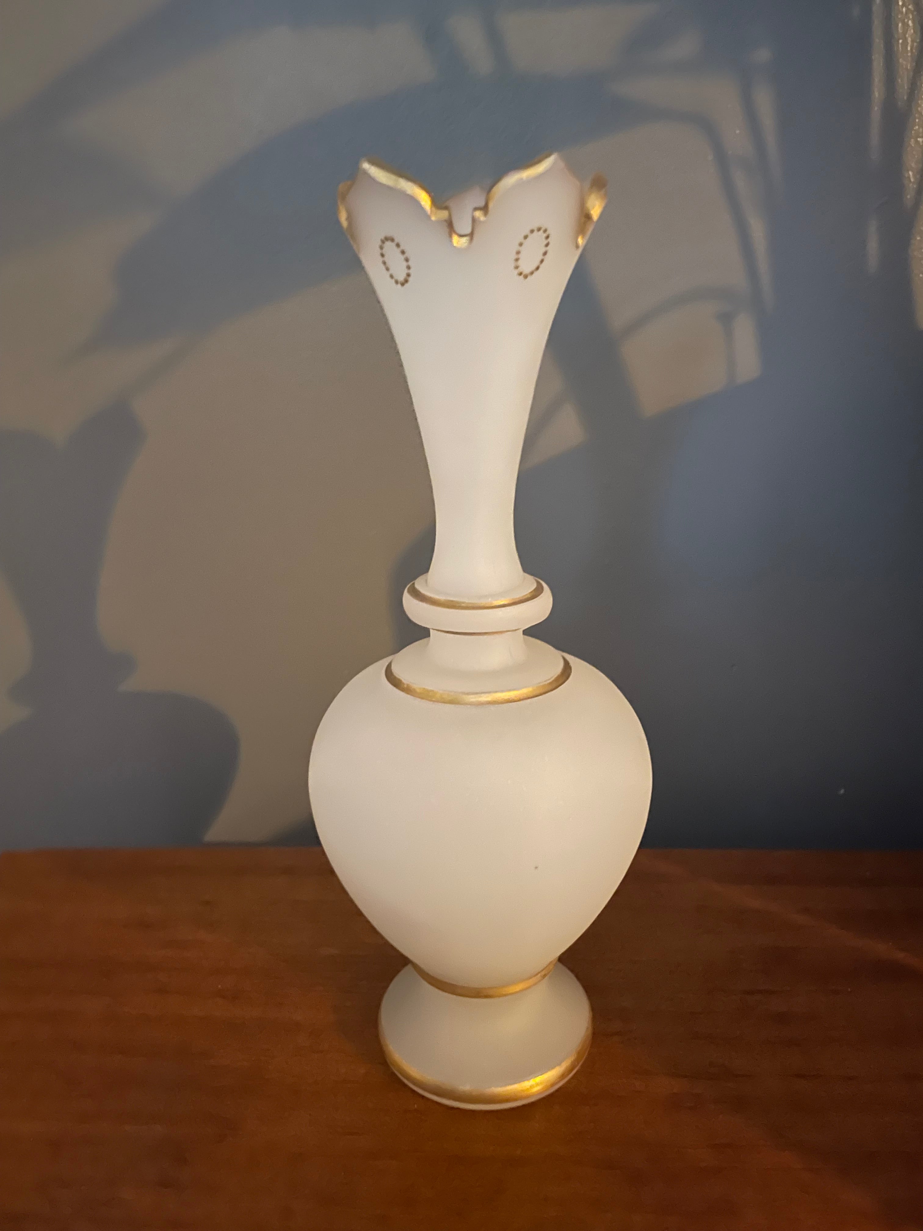 Bohemian Opaline Glass Vase