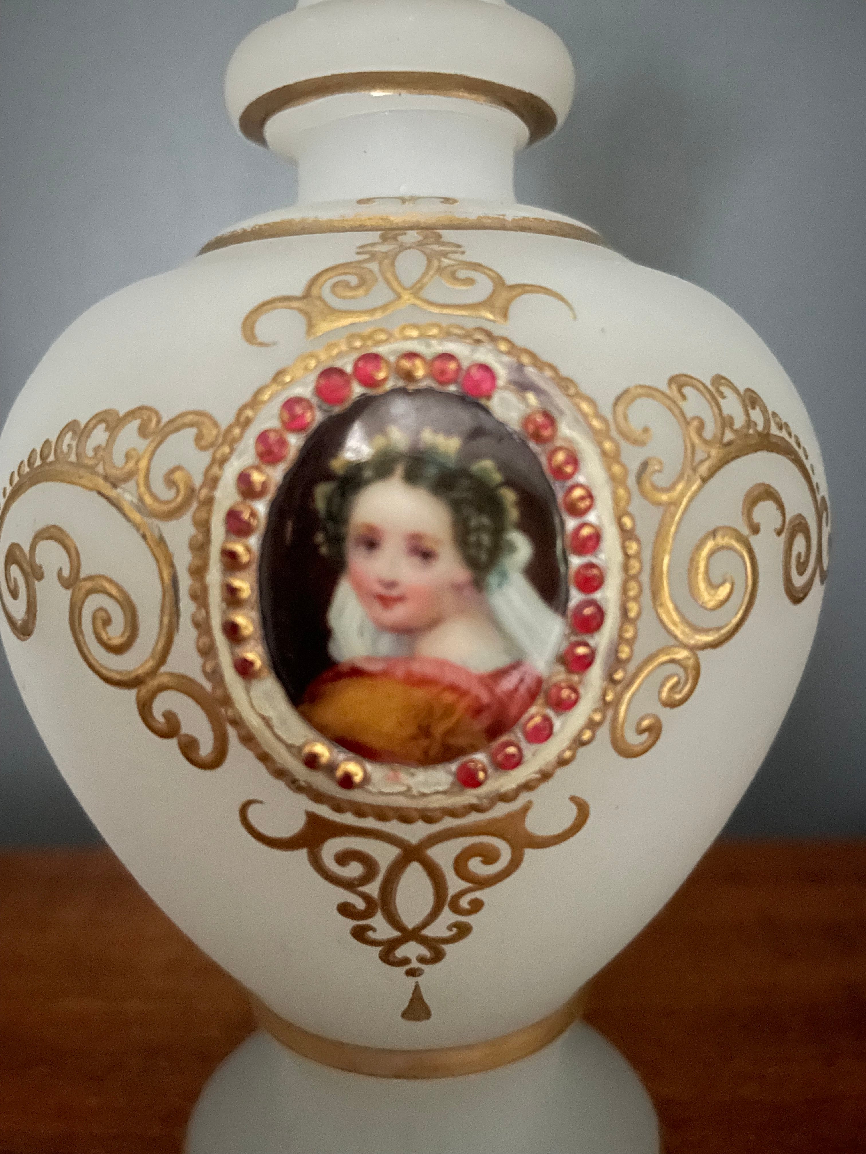 Bohemian Opaline Glass Vase