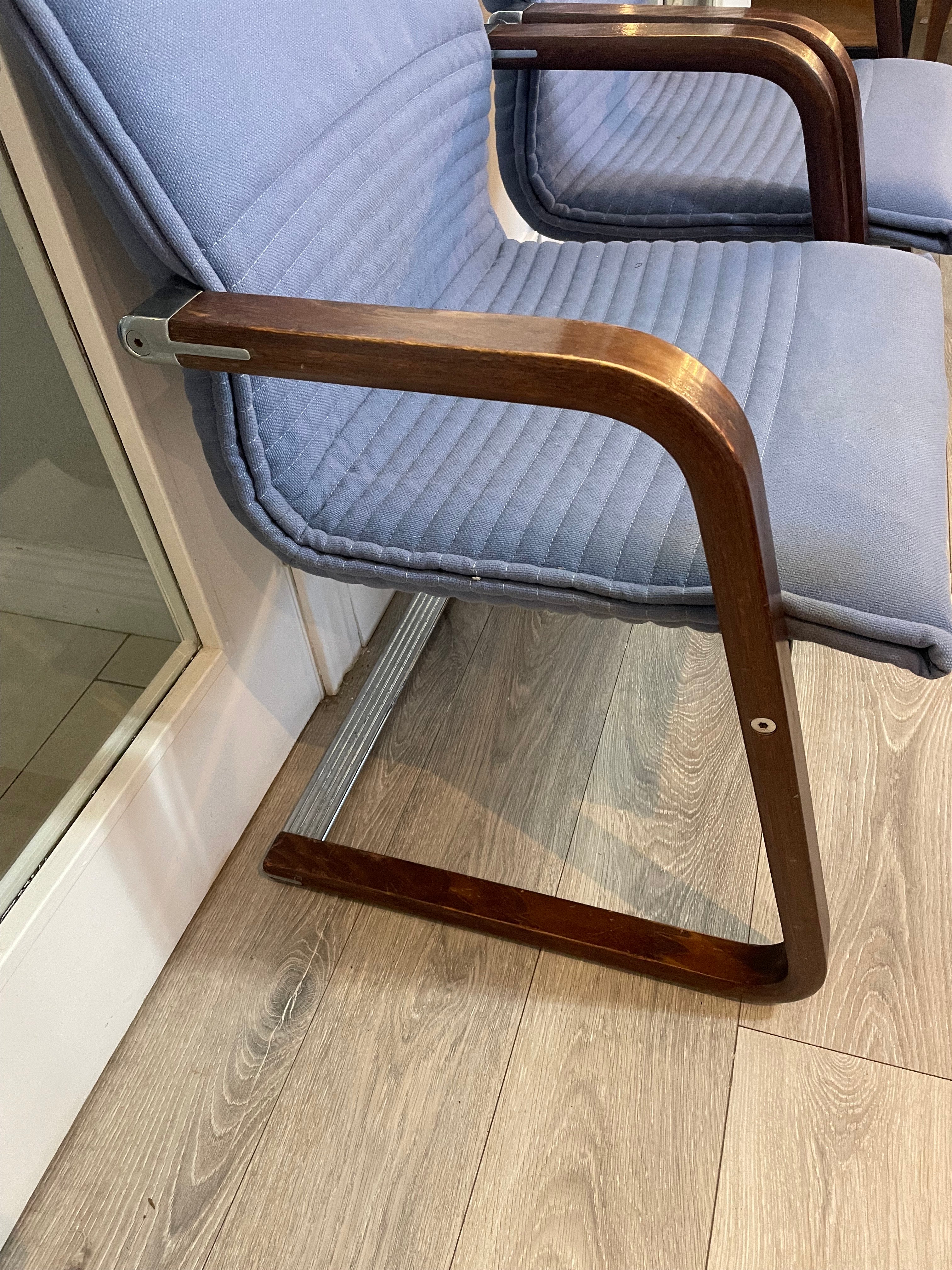 Pair of Wikhahn West German cantilever chairs