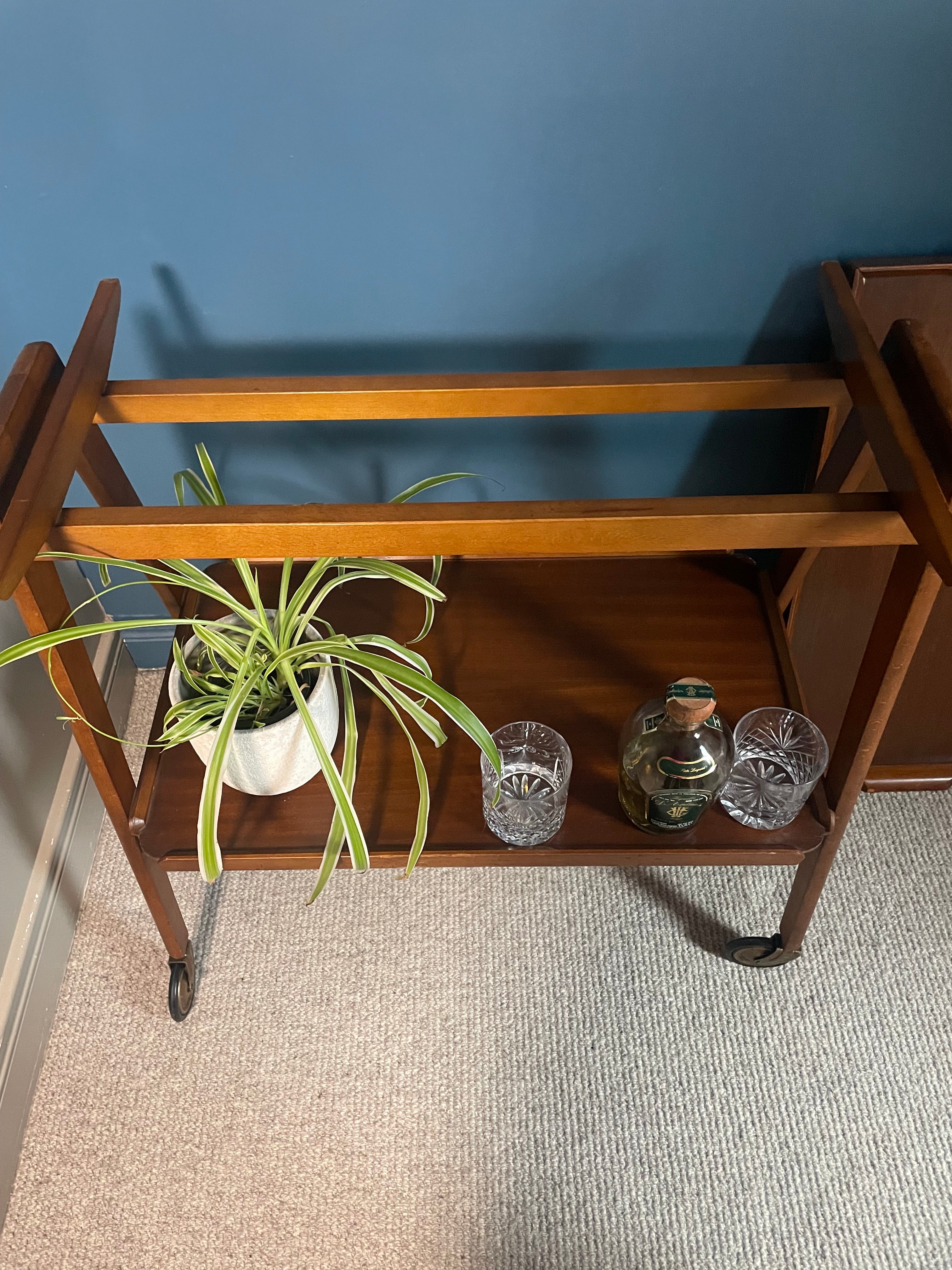 Mid century Remploy two tier side trolley