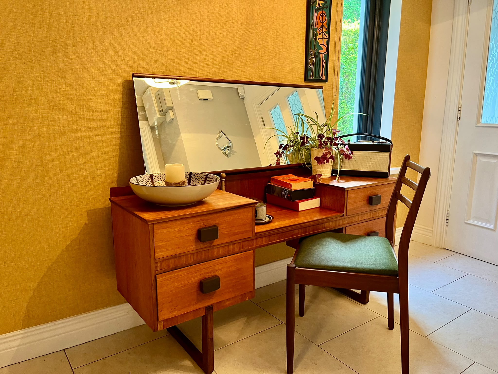 Restored retro dressing table with mirror by Grace & Joy Furniture