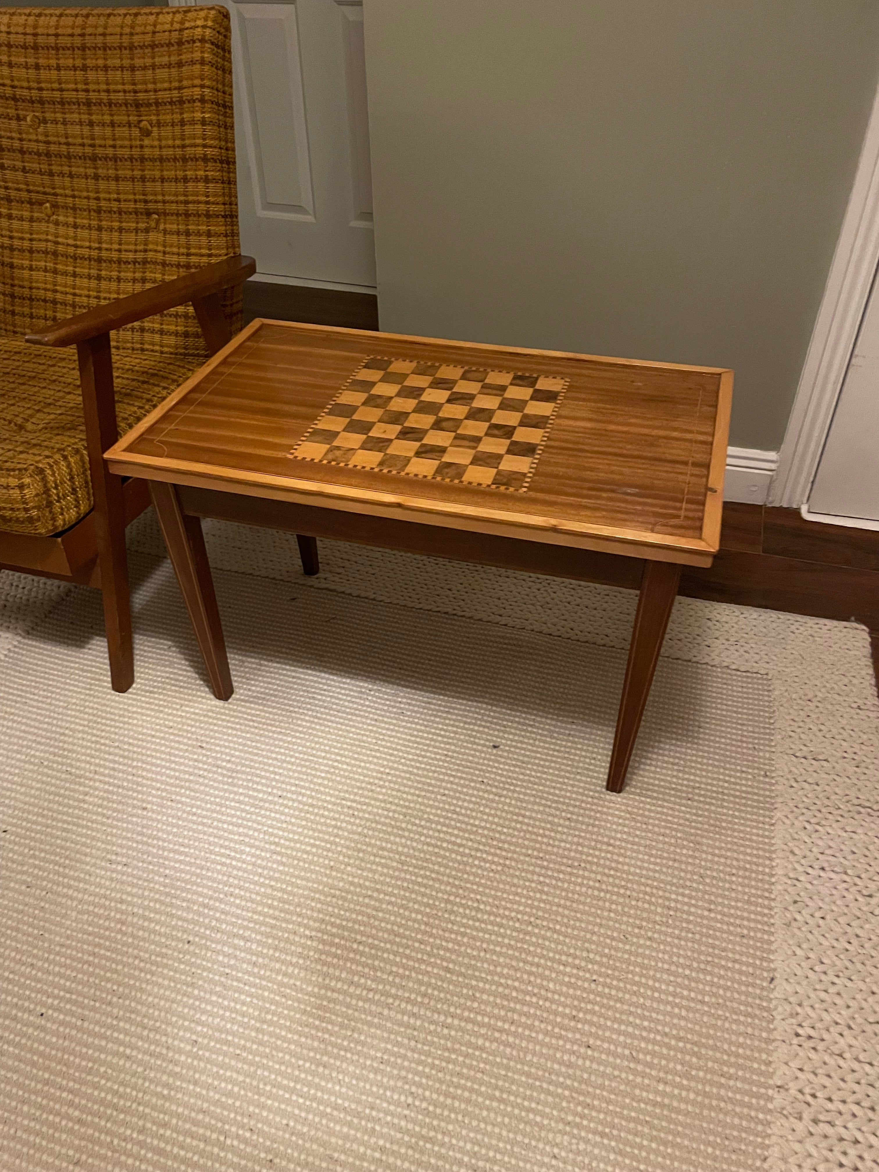 Vintage chess table