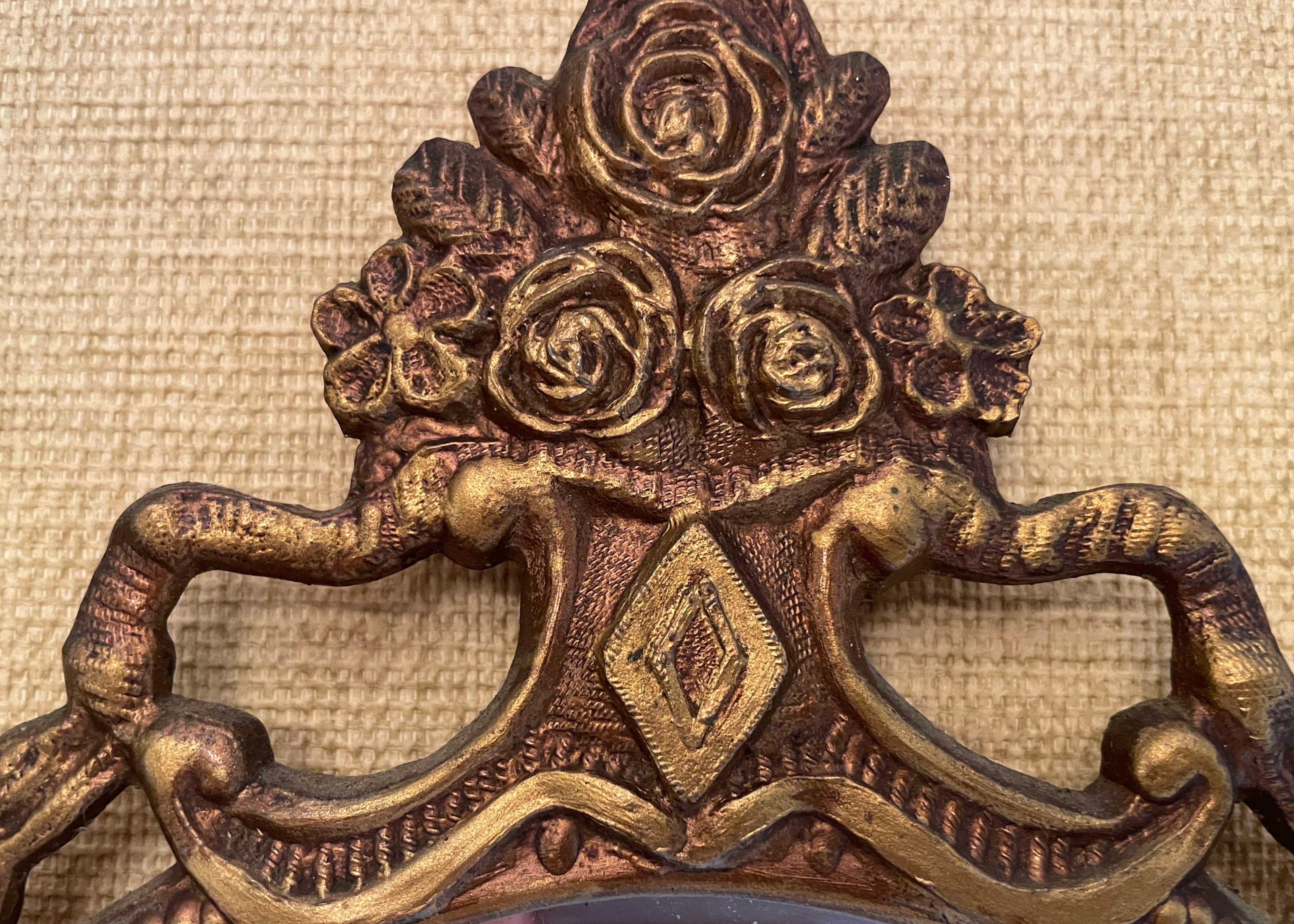 Vintage oval Gilt mirror
