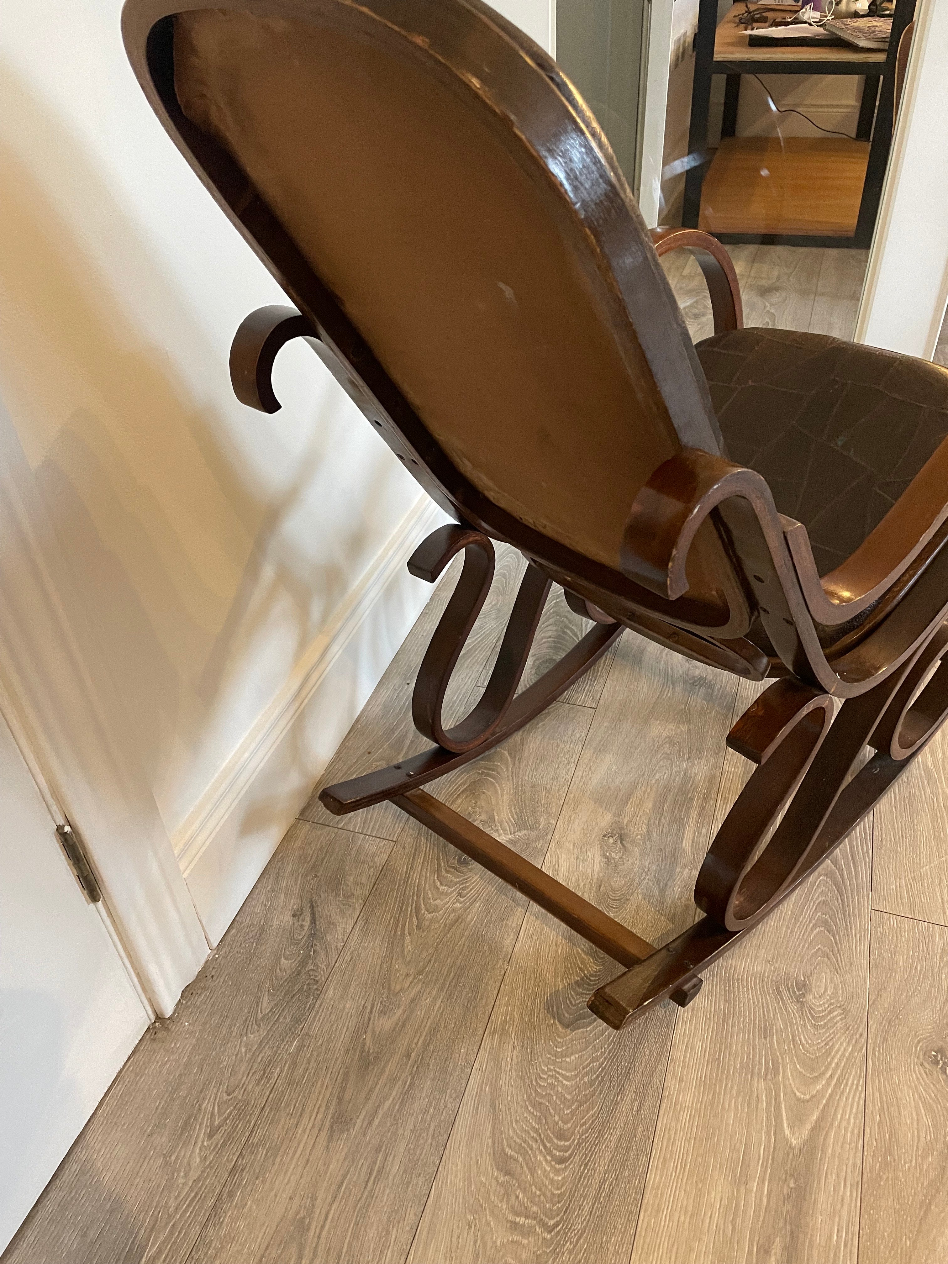Vintage Thonet style bentwood Rocking Chair