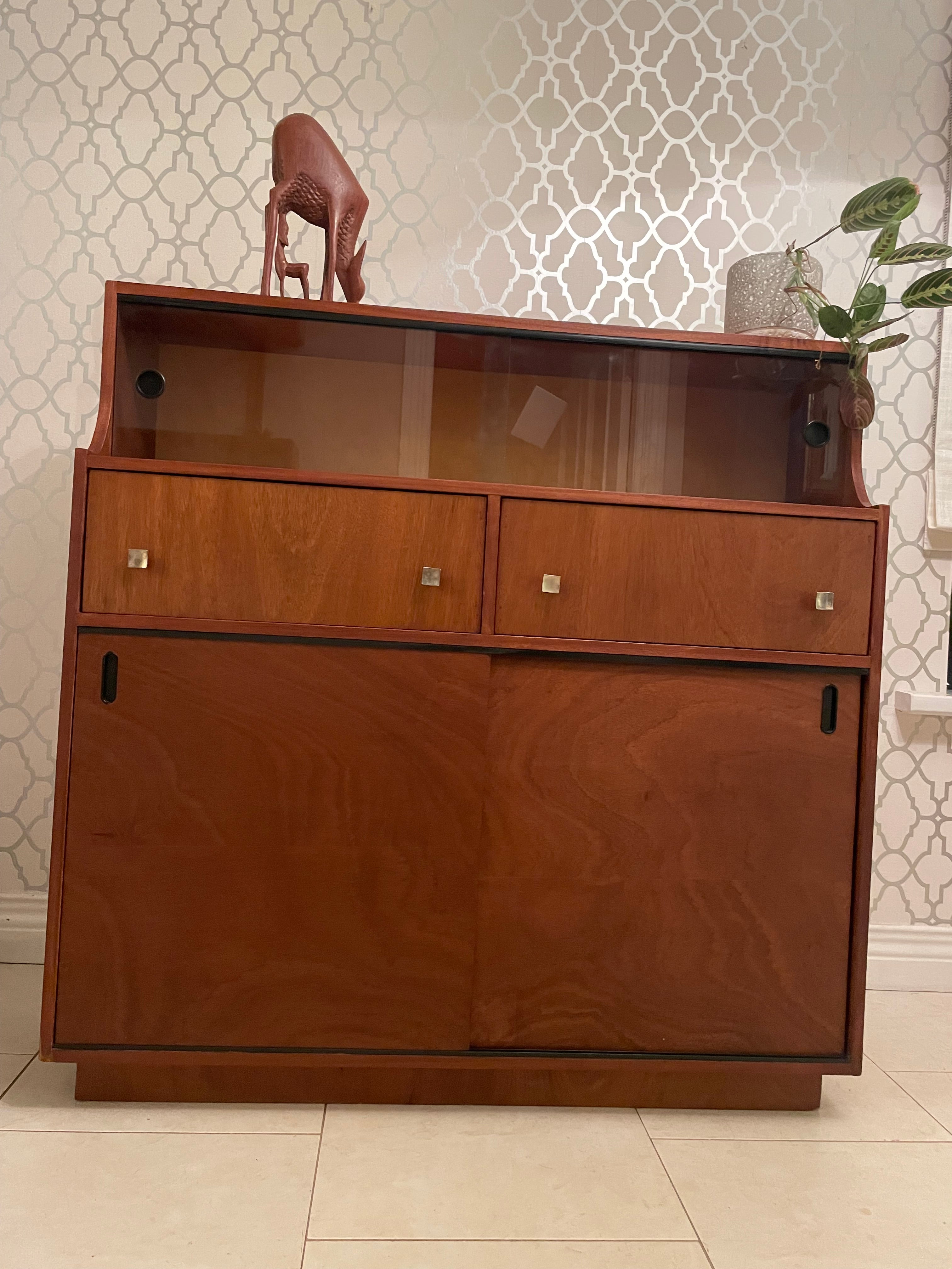 Mid Century modern minimalist display cabinet