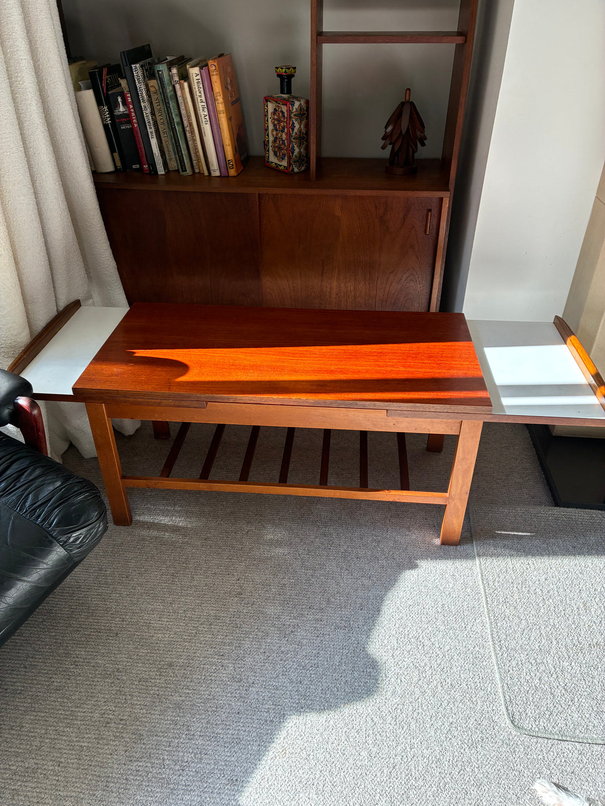 Mid Century Teak Extending Coffee Table