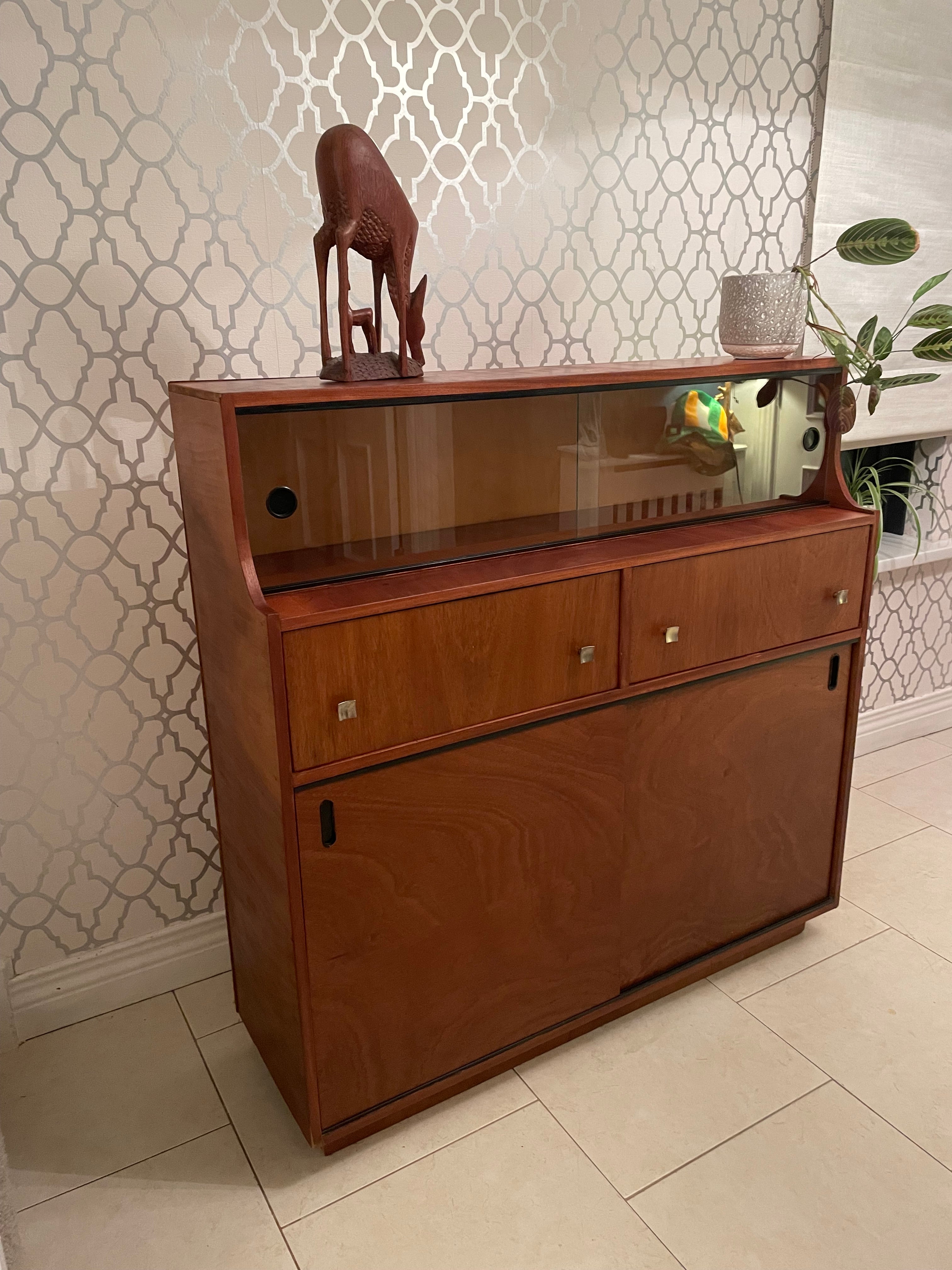 Mid Century modern minimalist display cabinet