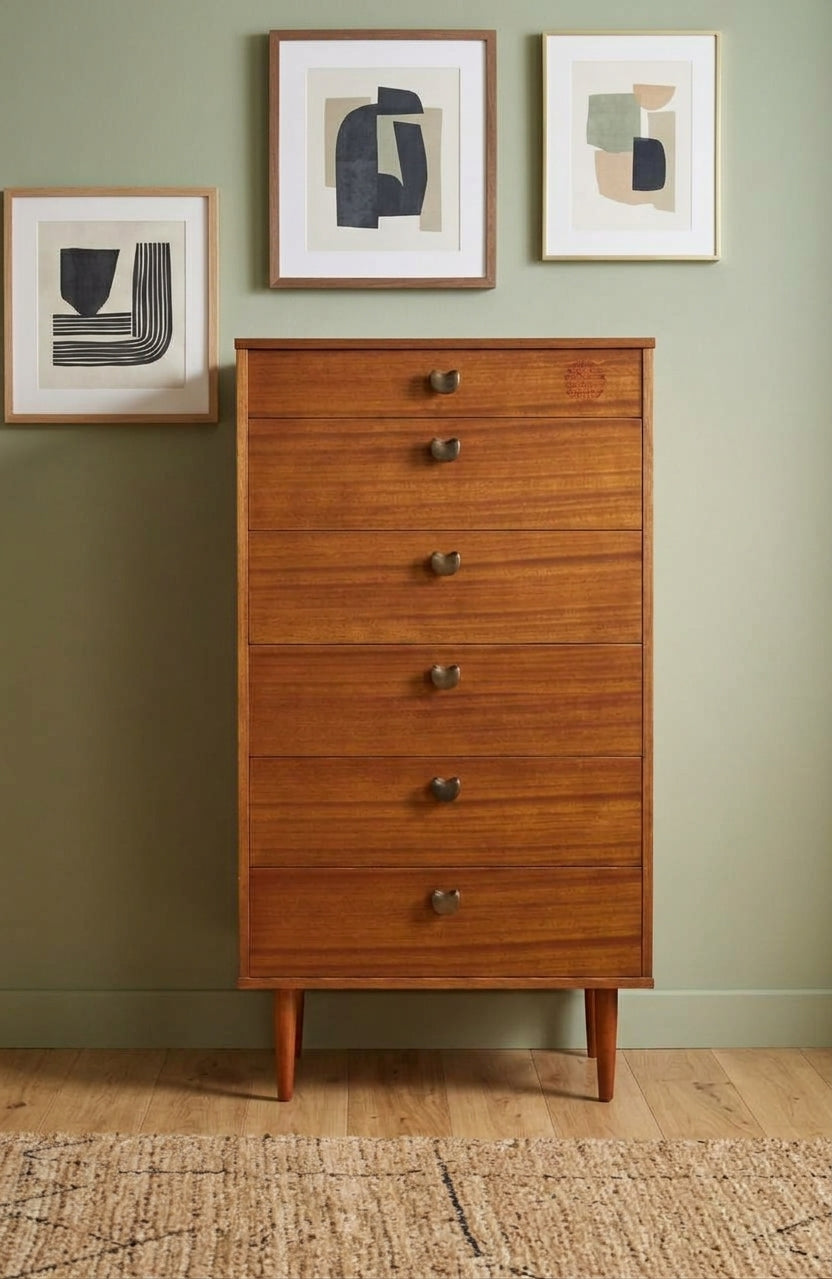 Teak Tallboy Chest of Drawers by Avalon