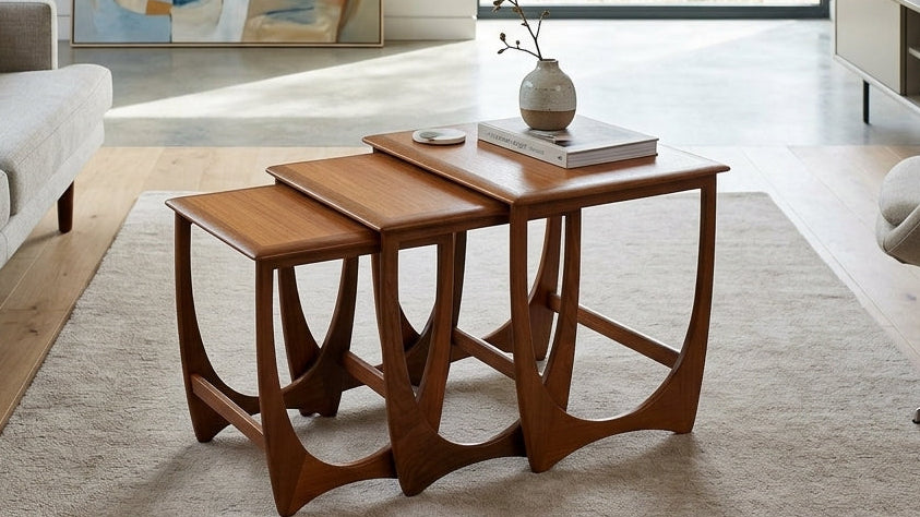 G-Plan Fresco Teak Astro Nest of Three Tables