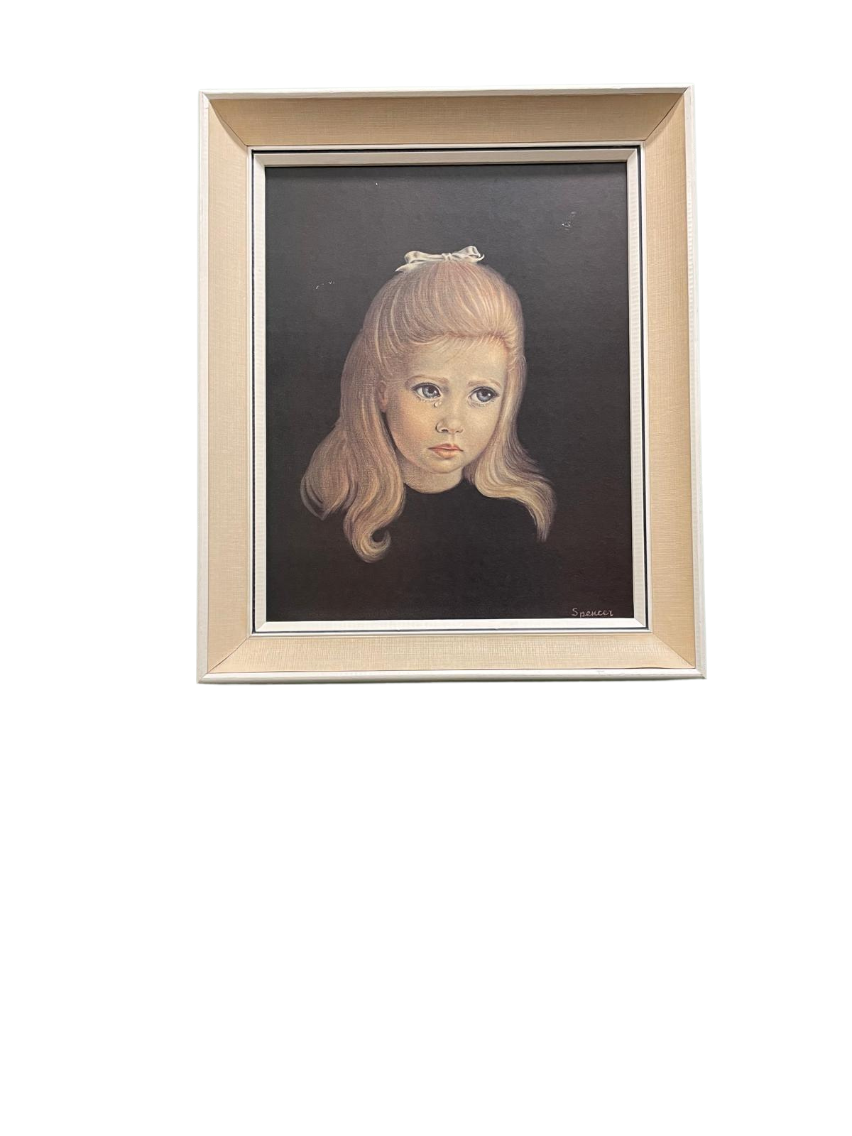Vintage Spencer "Teardrop" Framed Print | 1960s/70s