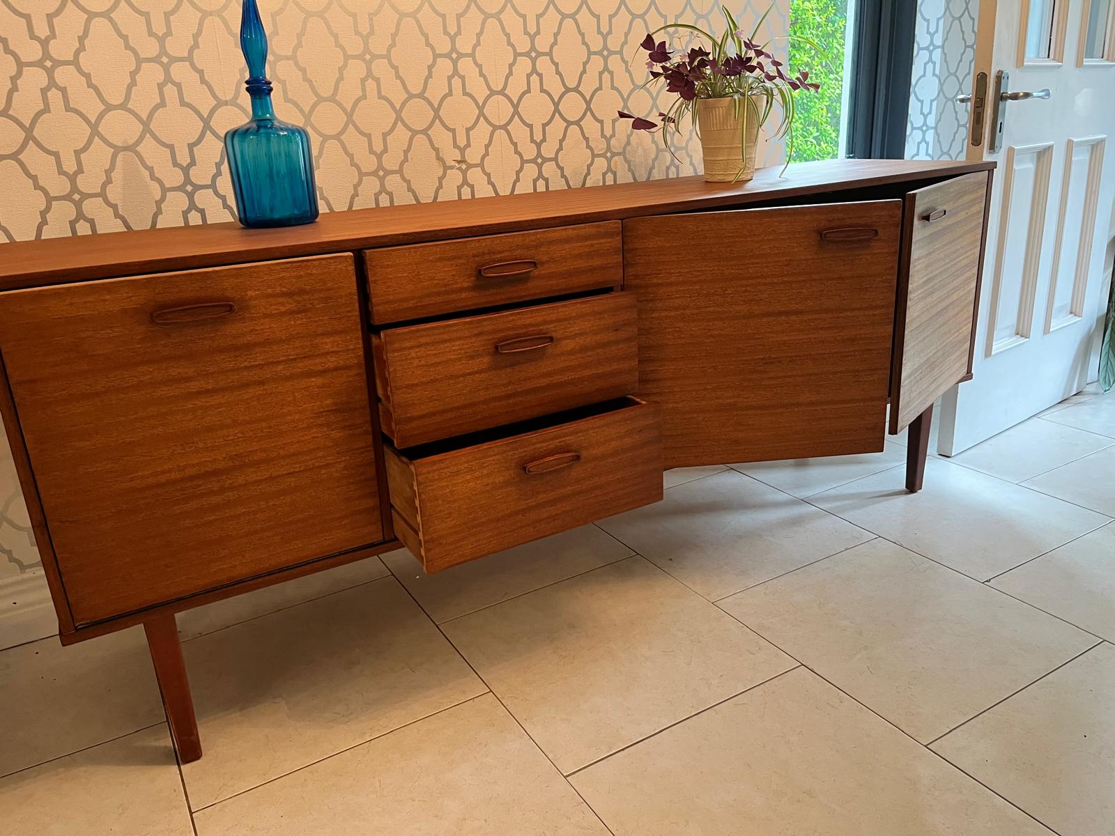 Restored Mid Century Teak Sideboard by Avalon