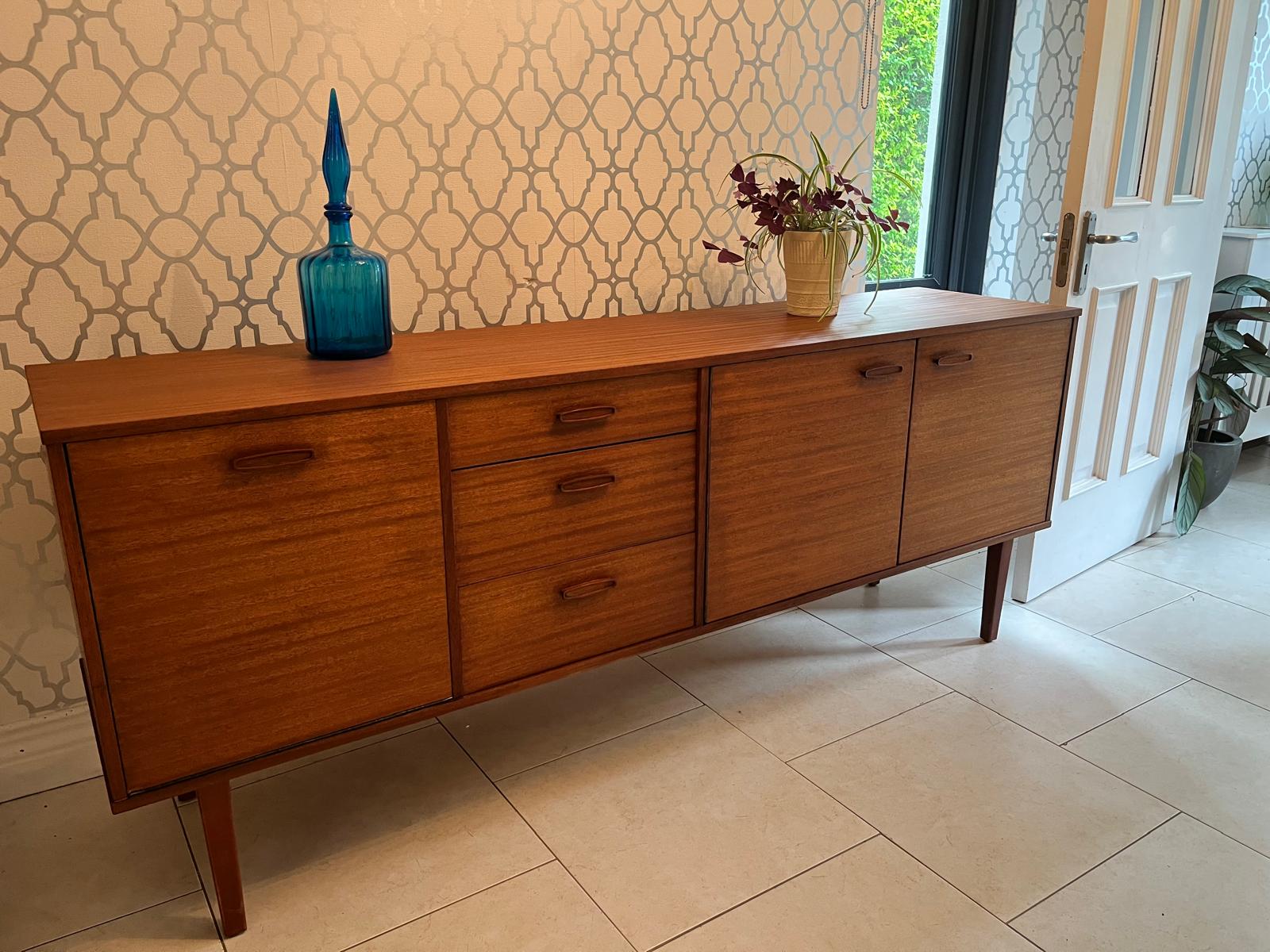 Restored Mid Century Teak Sideboard by Avalon