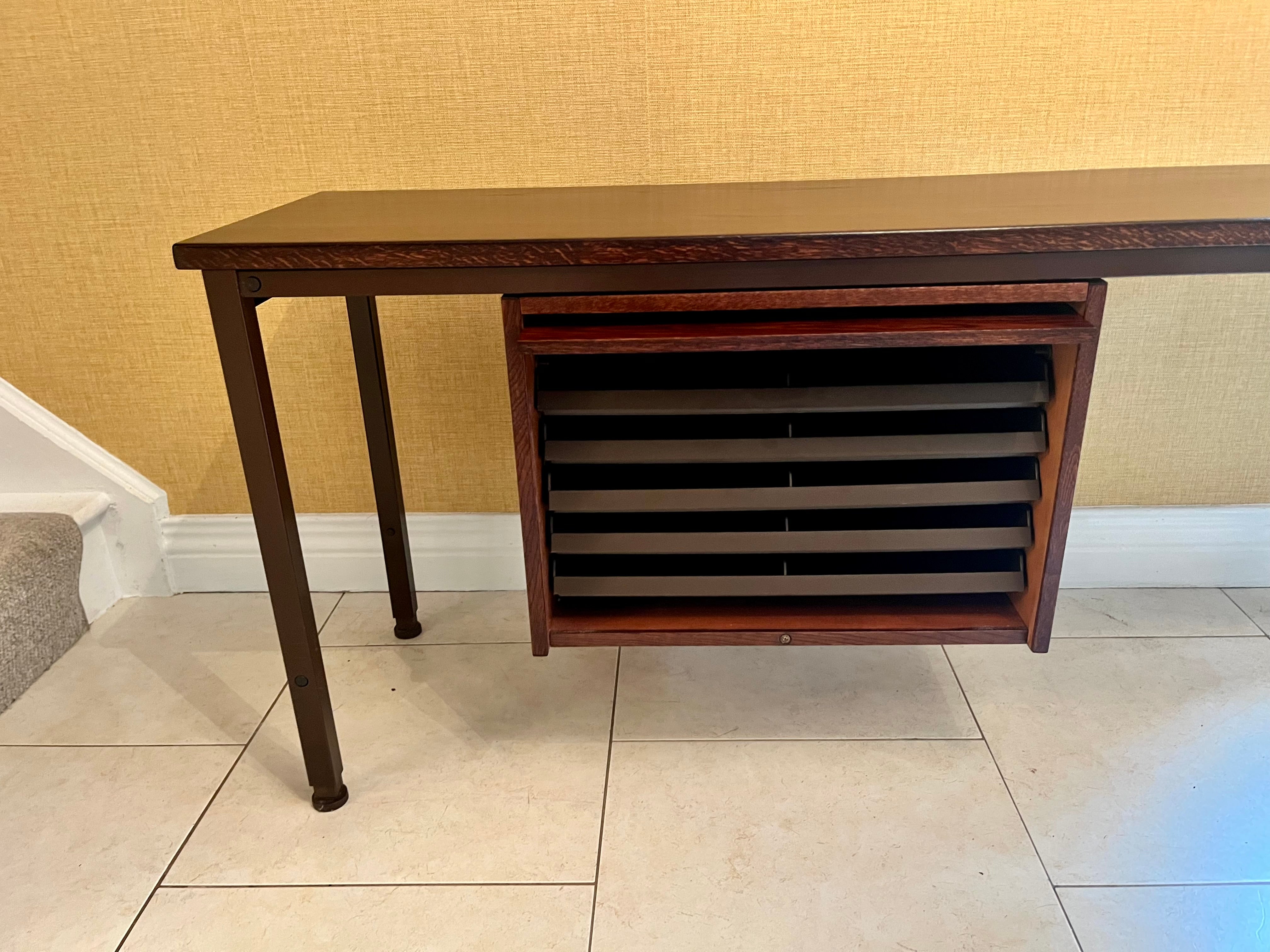 Rare rosewood grain bondo gravesen Vintage writing desk with adjustable height by Grace & Joy Furniture