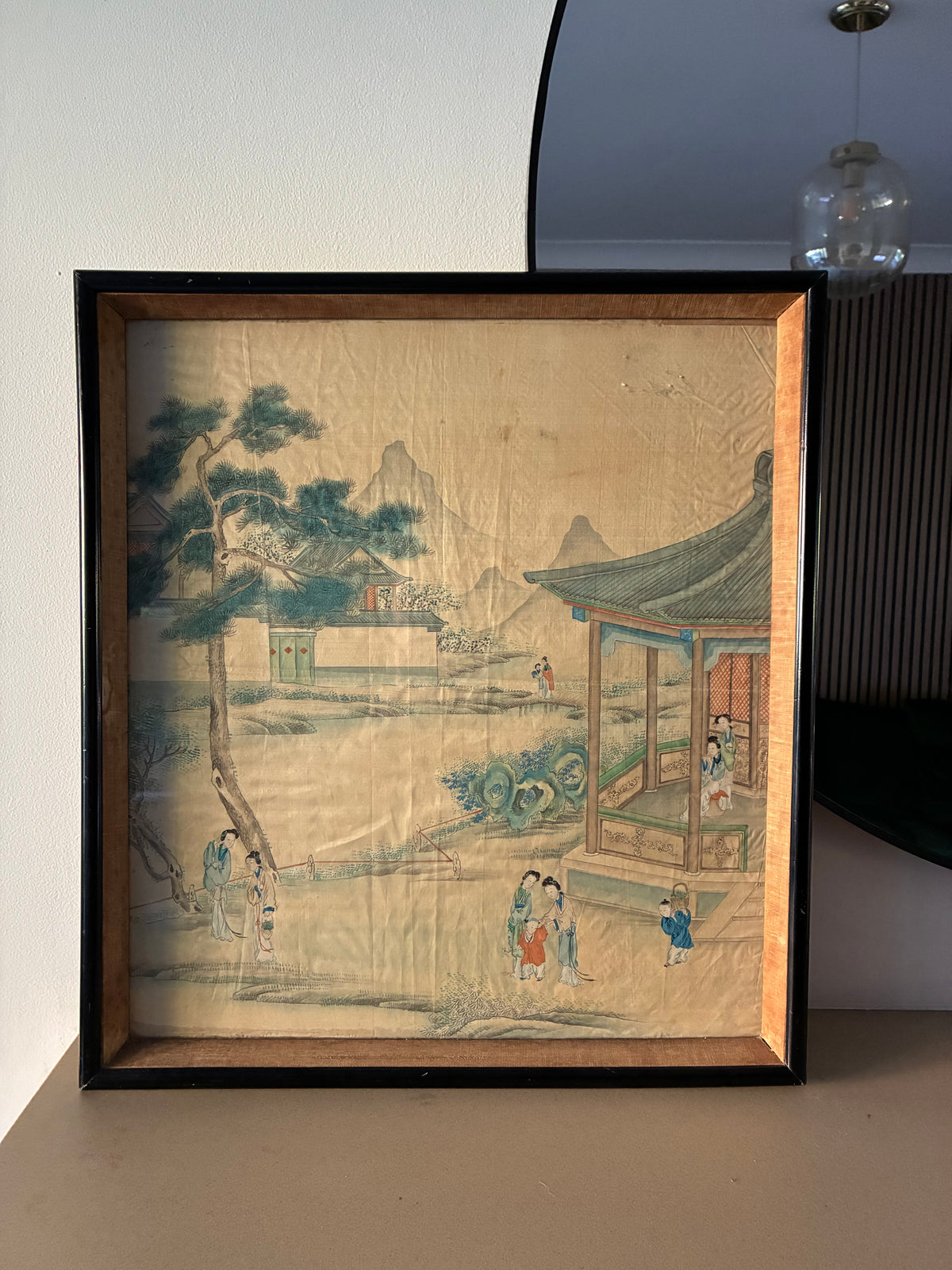 Chinese Watercolour on Silk. Late Qing Dynasty, 19th/Early 20th Century.