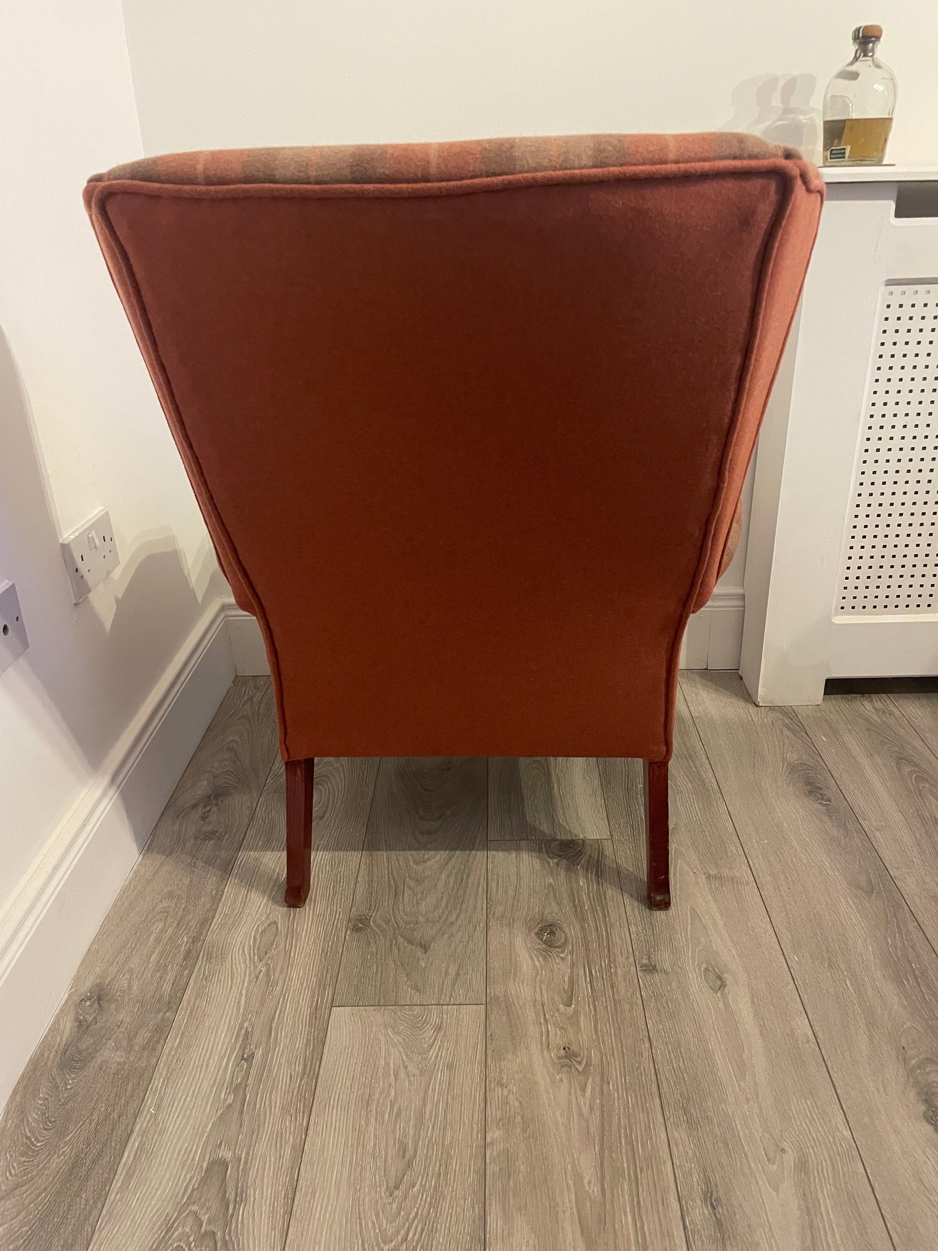 Classic style wingback armchair