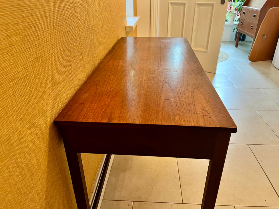 A Teak Single Drawer Side Table or Desk. C.1960