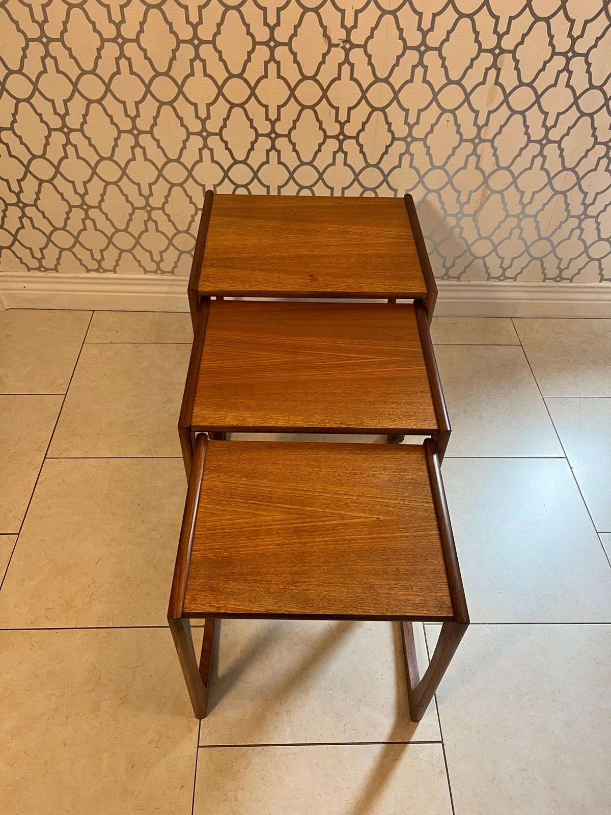 G Plan Quadrille Teak nest of tables