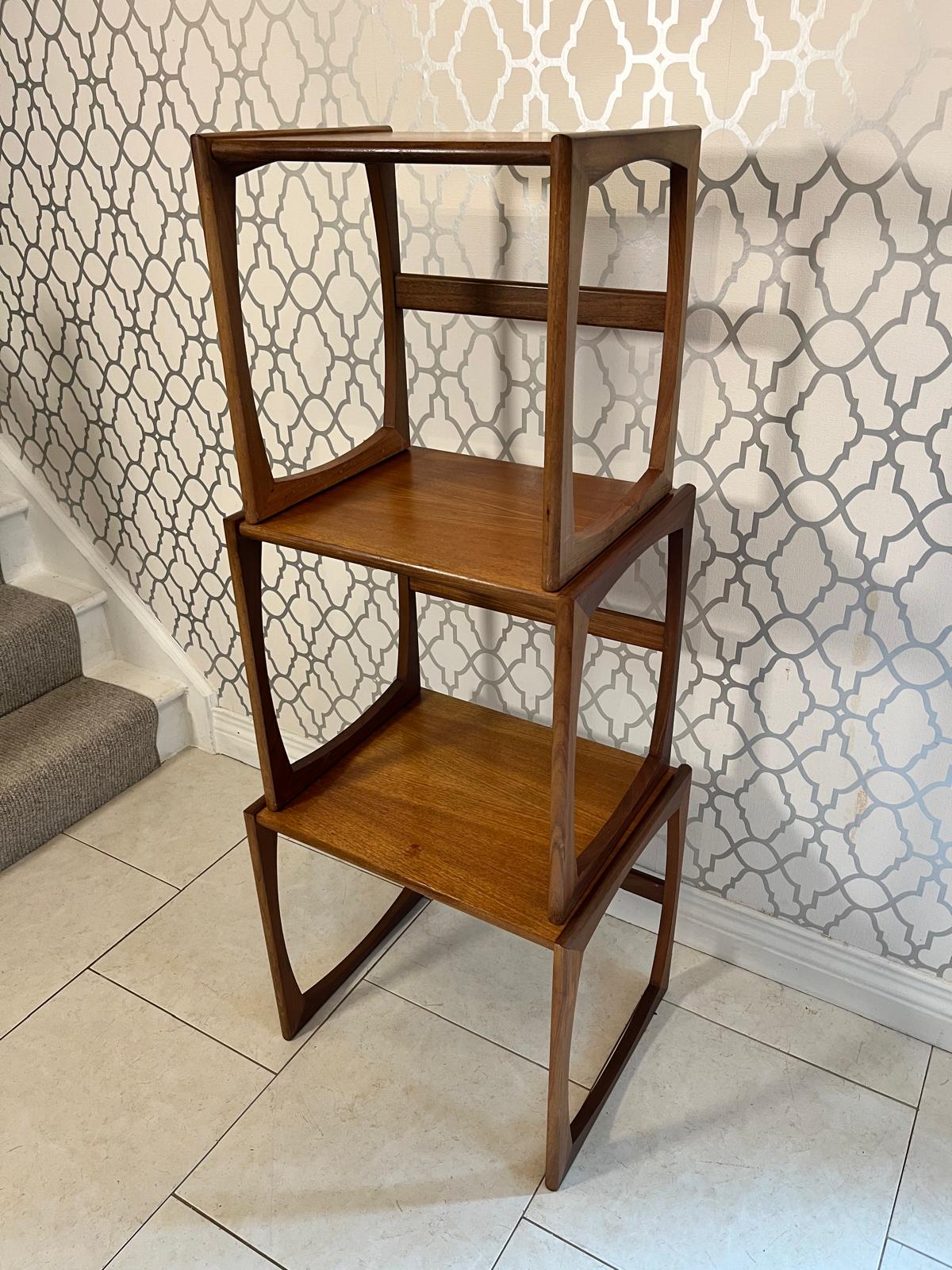 G Plan Quadrille Teak nest of tables