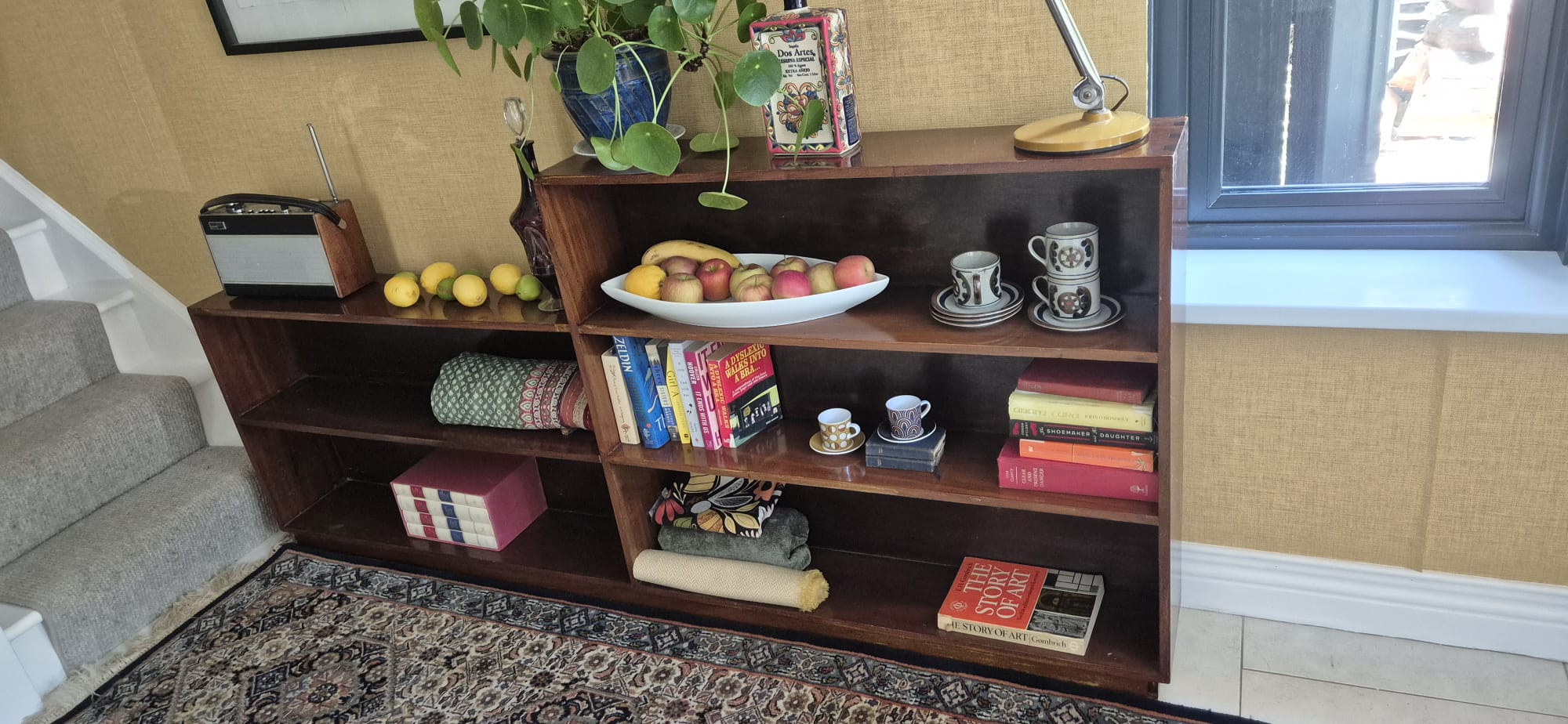 Large mahogany bookcase by Grace & Joy Furniture