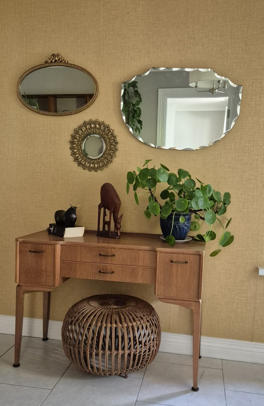Lebus Oak 1960's desk by Grace & Joy Furniture