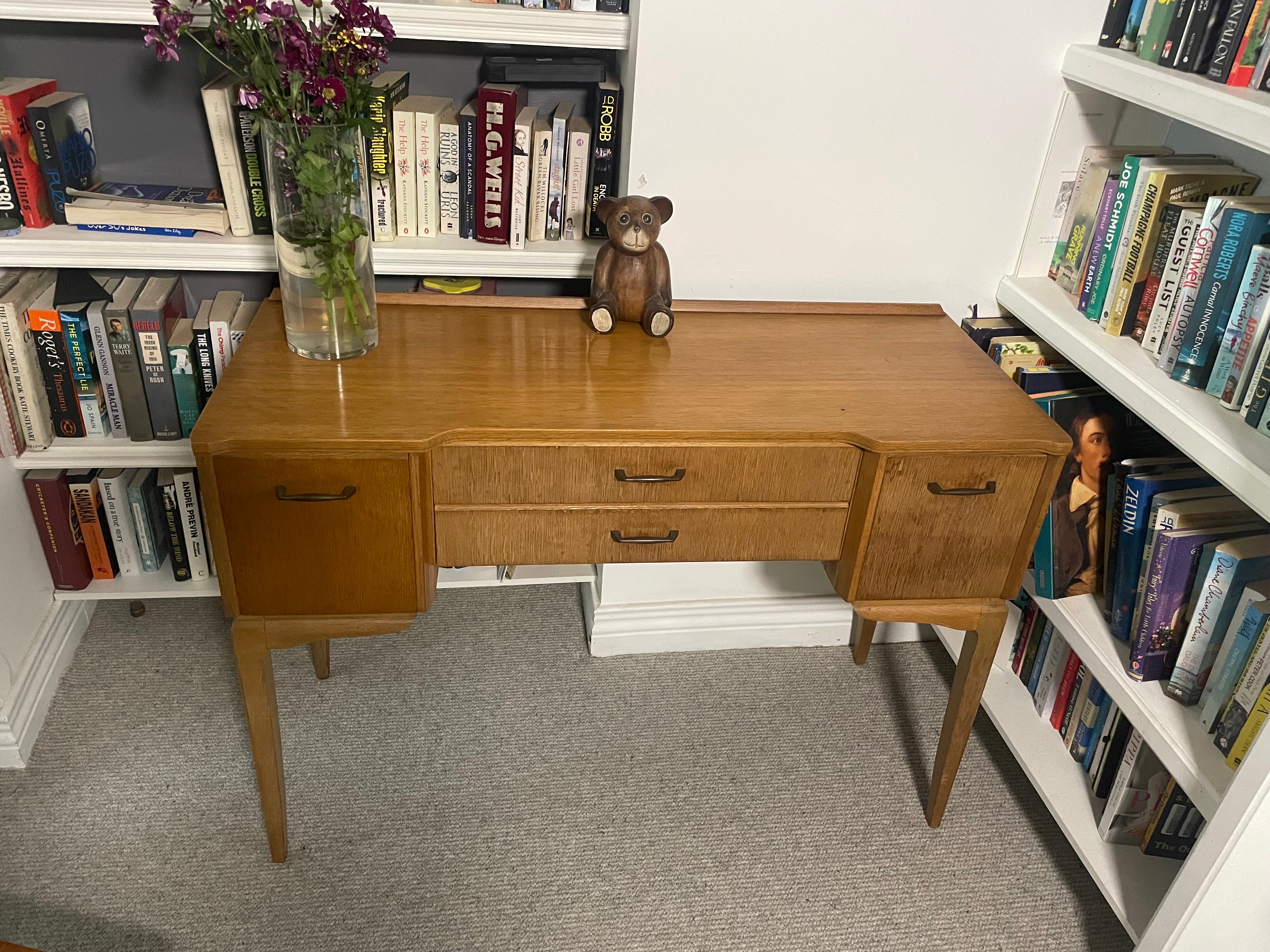 Mid Century Oak link table