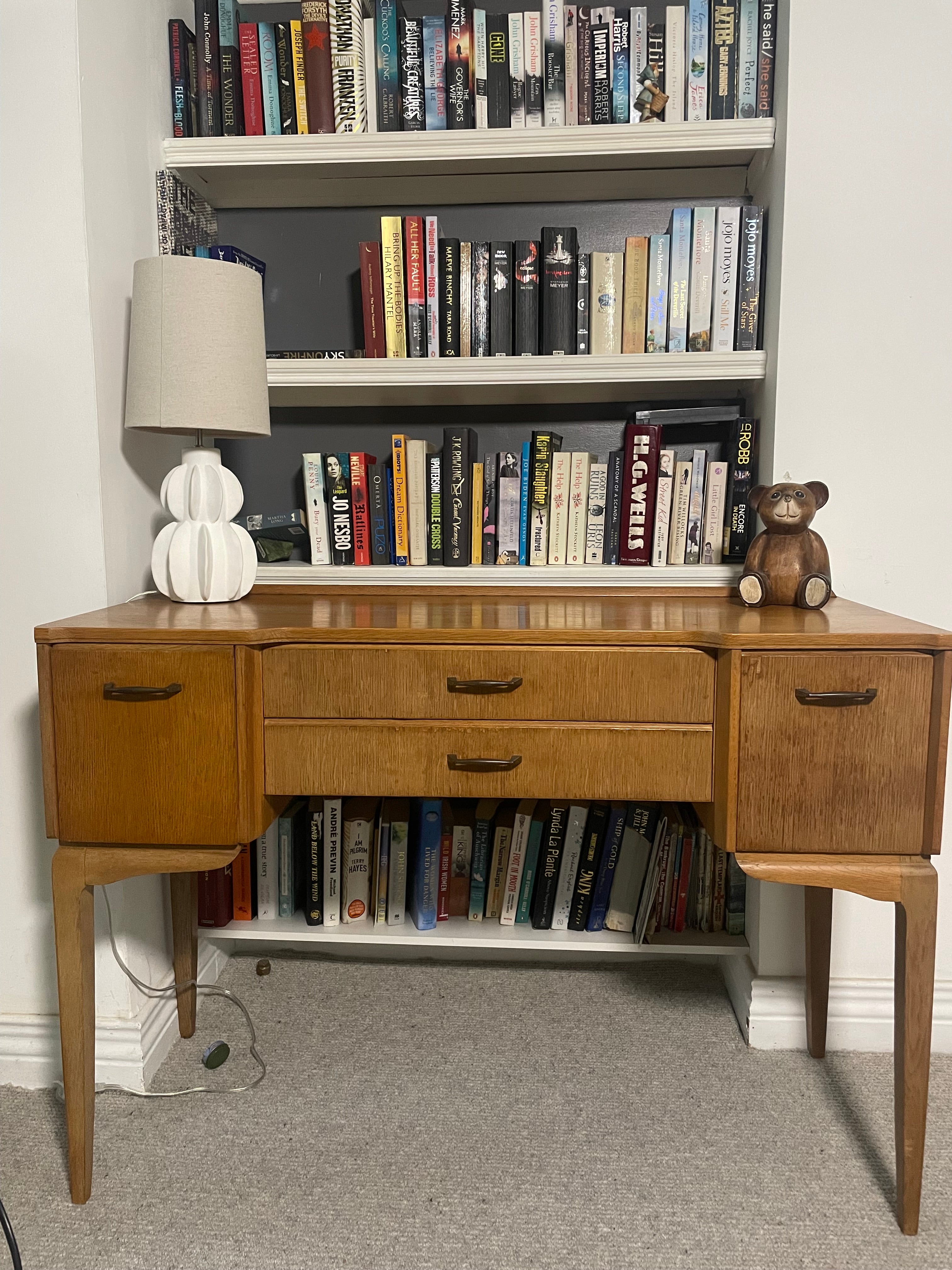 Mid Century Oak link table